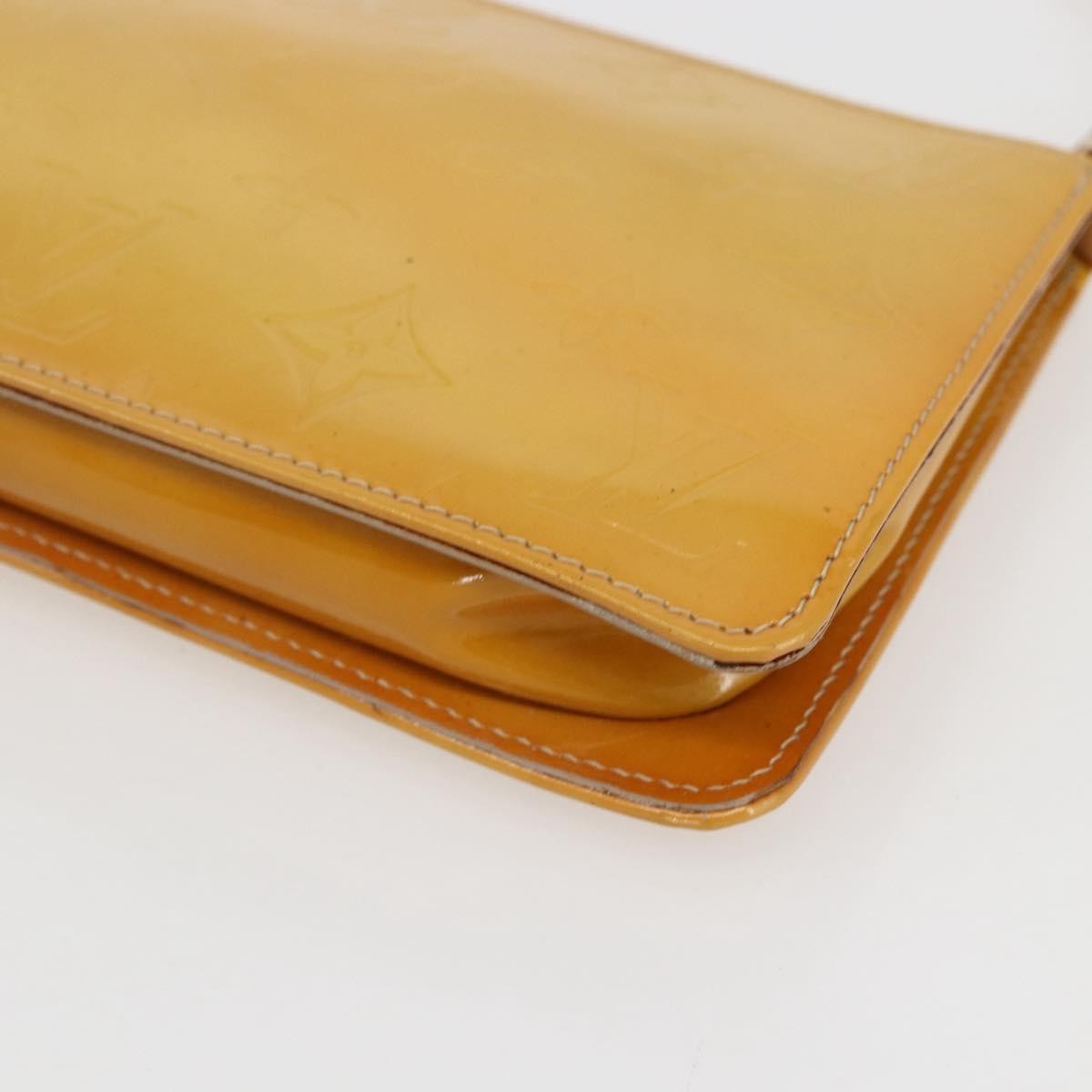 Louis Vuitton Lexington Pochette Monogram Vernis Beige Patent_Leather Clutche & Pouche Bag (Pre-Owned)