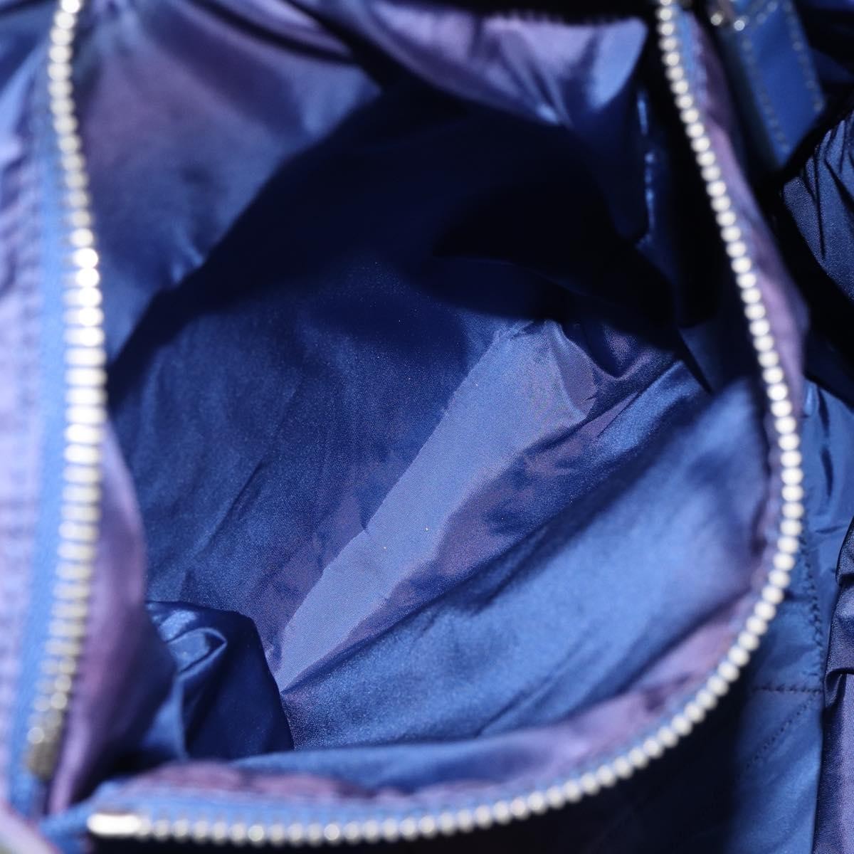 Prada Floreal Tote Printed Tessuto Blue Nylon Tote Bag Bag (Pre-Owned)