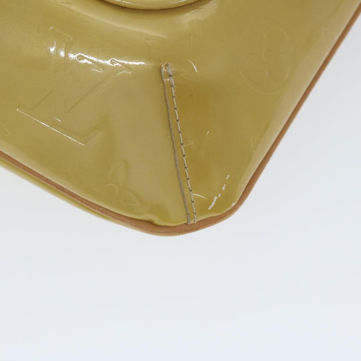 Louis Vuitton Thompson Street Handbag Monogram Vernis Beige Patent_Leather Shoulder Bag Bag (Pre-Owned)