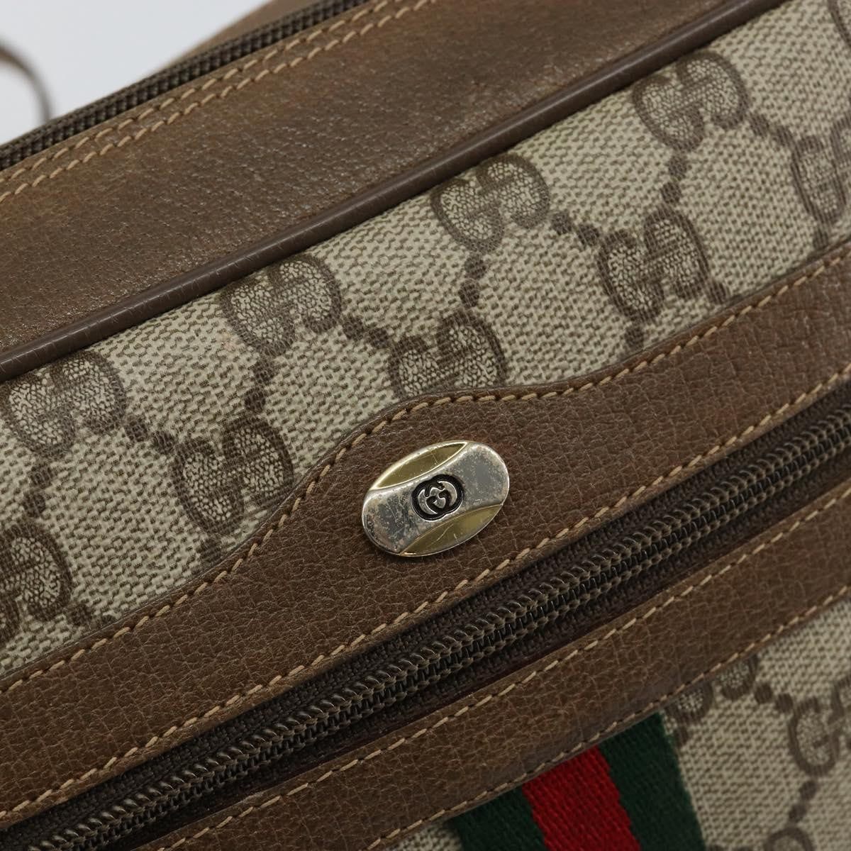 Gucci Ophidia Shoulder Bag Gg Coated Canvas Beige Canvas Shoulder Bag Bag (Pre-Owned)