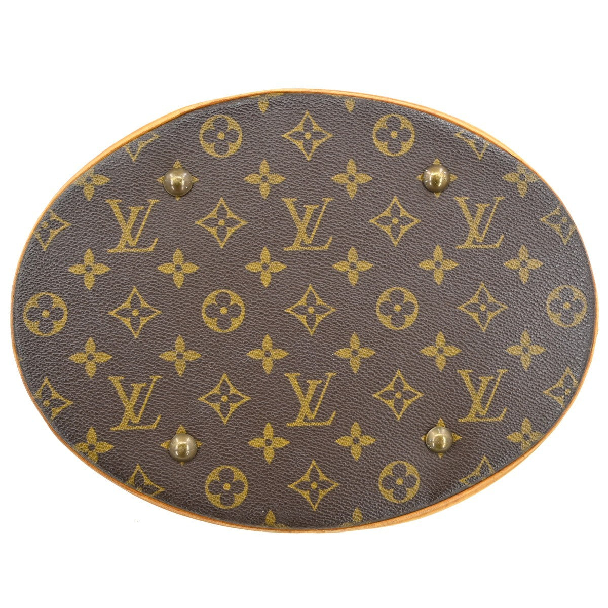 Louis Vuitton Bucket Bag Monogram Canvas Brown Canvas Tote Bag Bag (Pre-Owned)