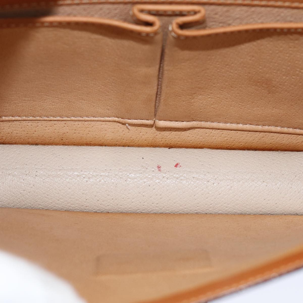 Celine Macadam Handbag Macadam With Leather Brown Canvas Handbag (Pre-Owned)