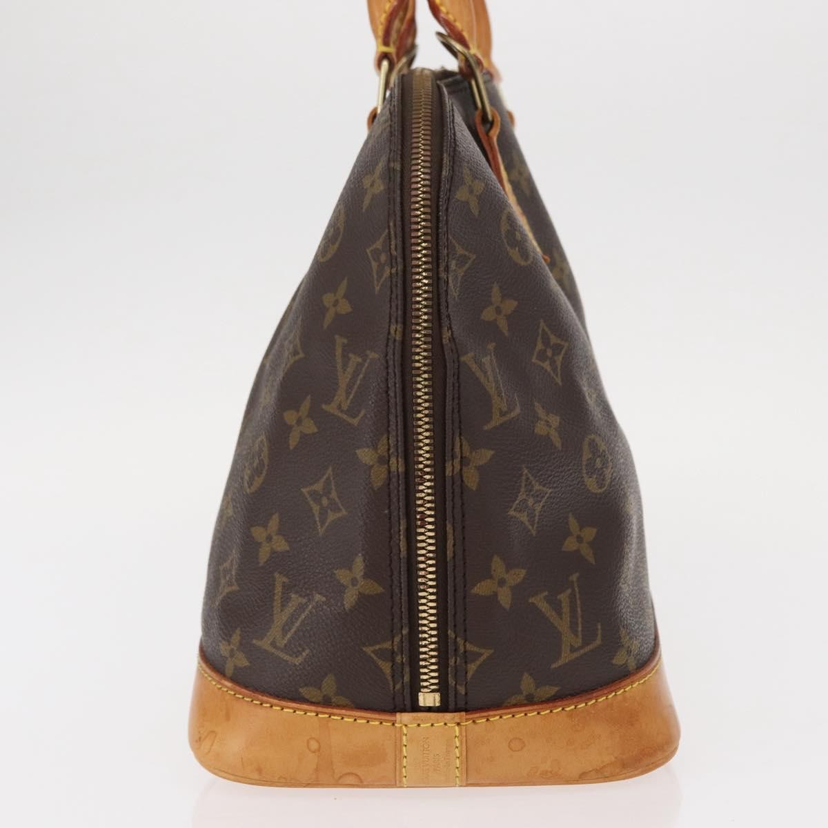 Louis Vuitton Alma Handbag Monogram Canvas Brown Canvas Handbag (Pre-Owned)