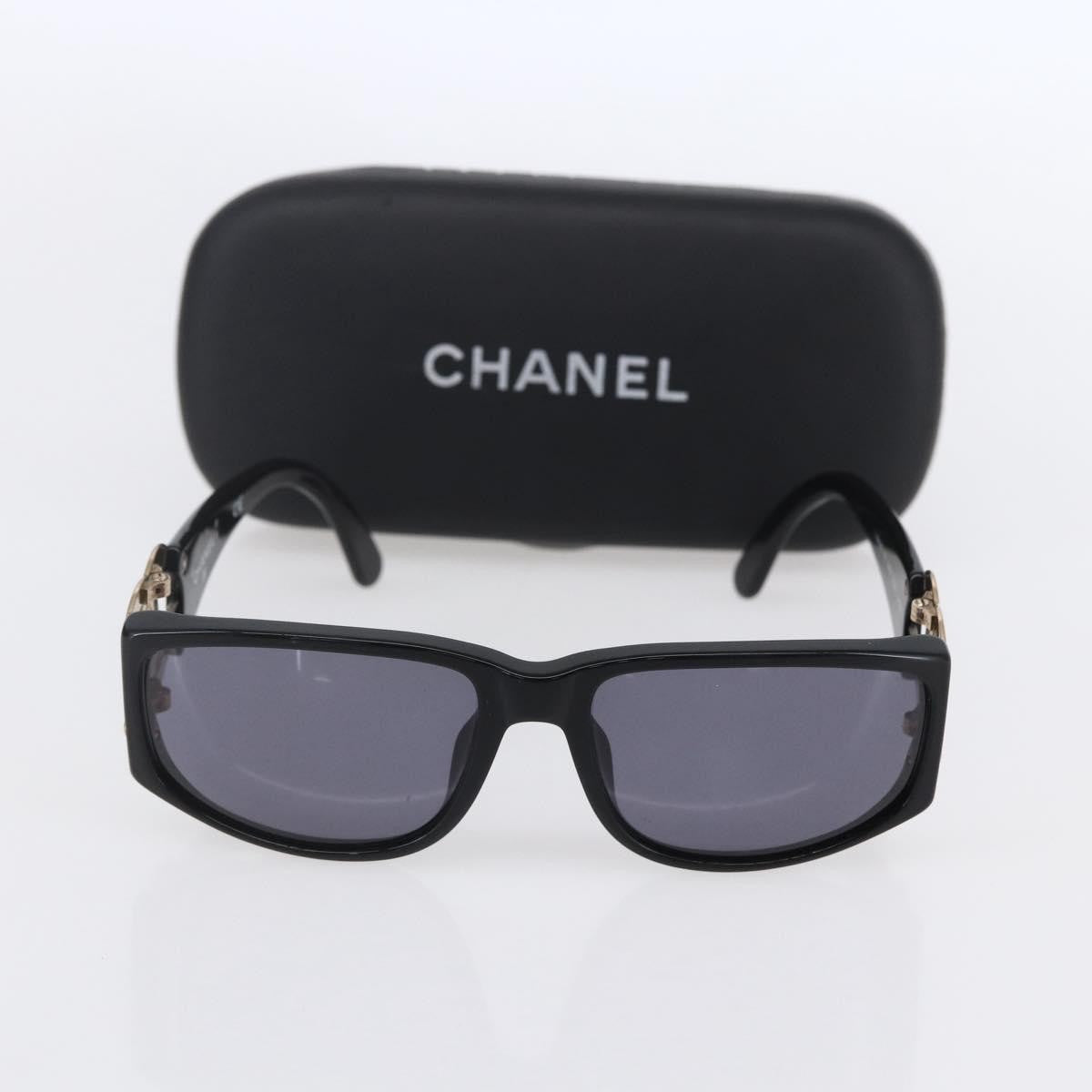 Chanel Logo Cc Sunglasses Plastic Black Plastic Sunglasse Accessory (Pre-Owned)