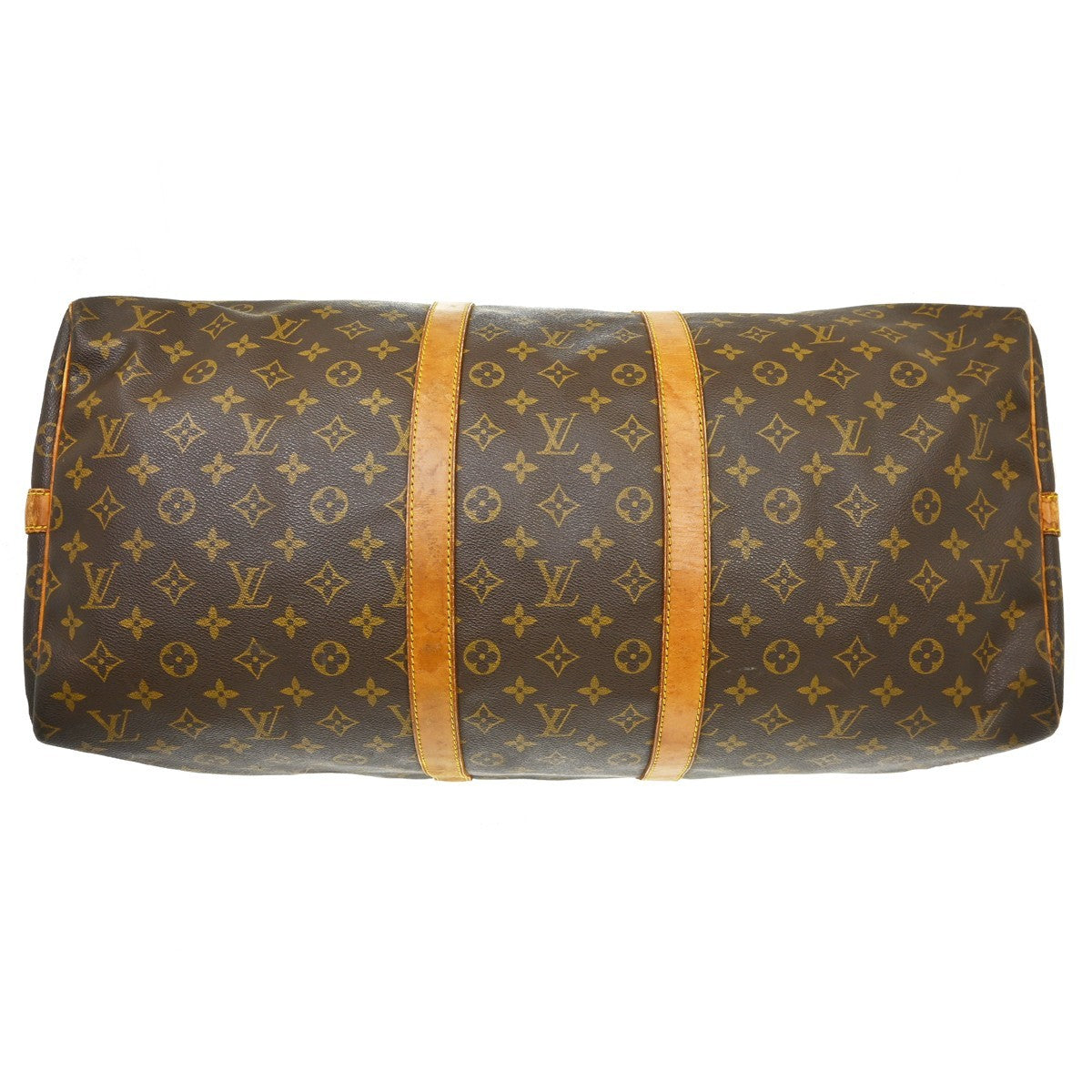 Louis Vuitton Keepall Bandouliere Bag Monogram Canvas Brown Canvas Travel Bag Bag (Pre-Owned)