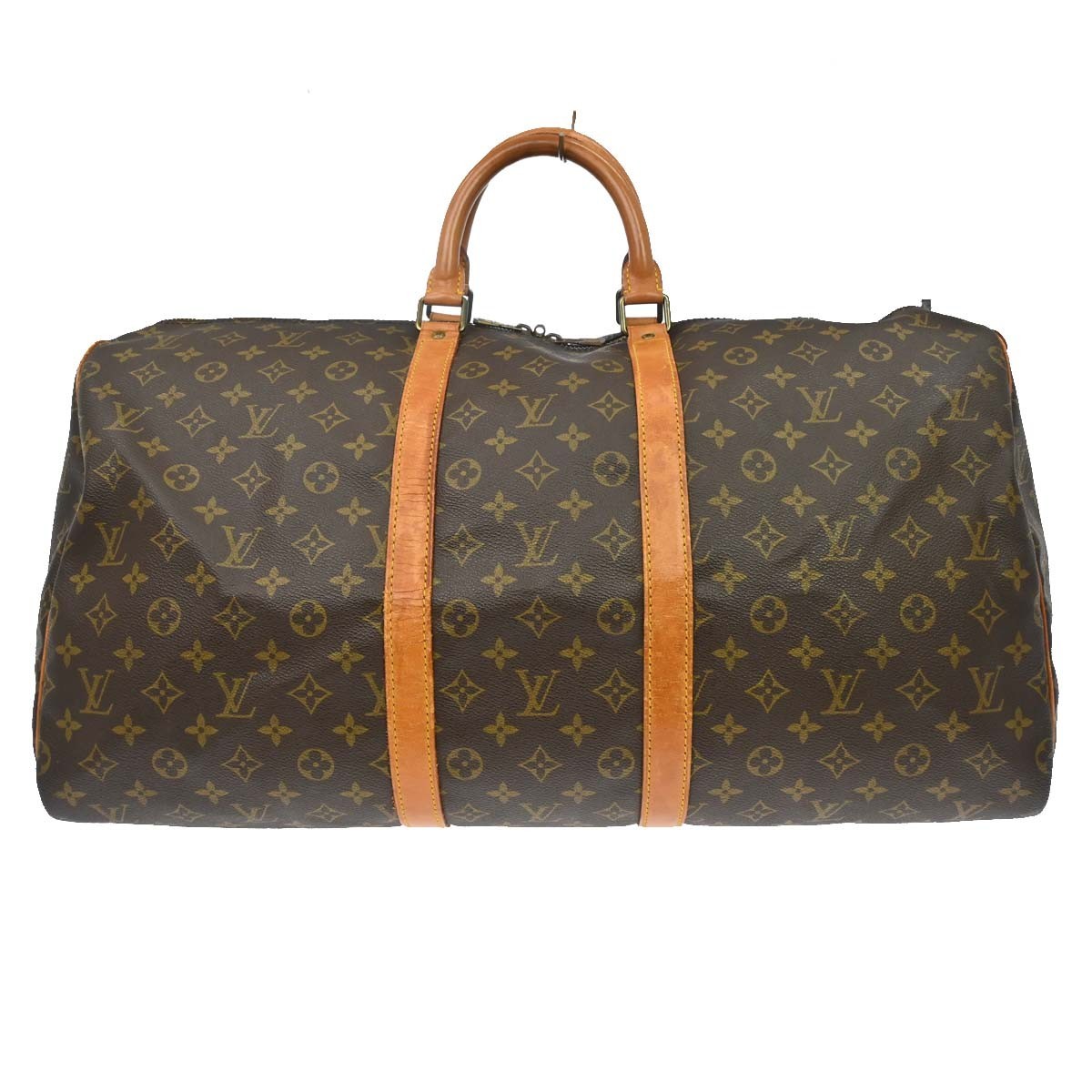 Louis Vuitton Keepall Bag Monogram Canvas Brown Canvas Travel Bag Bag (Pre-Owned)