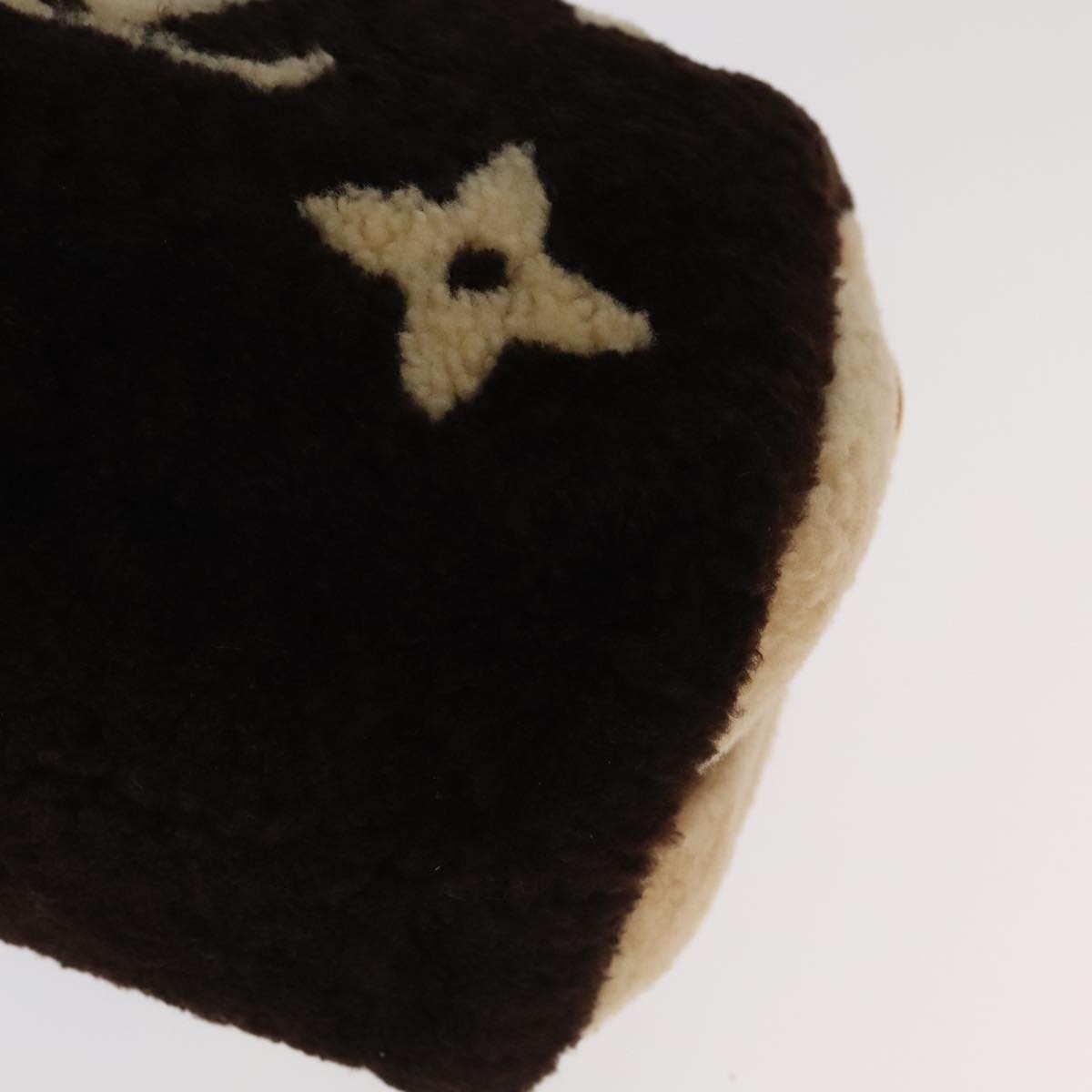 Louis Vuitton Speedy Bandouliere Bag Monogram Giant Teddy Fleece Brown Fur Shoulder Bag Bag (Pre-Owned)