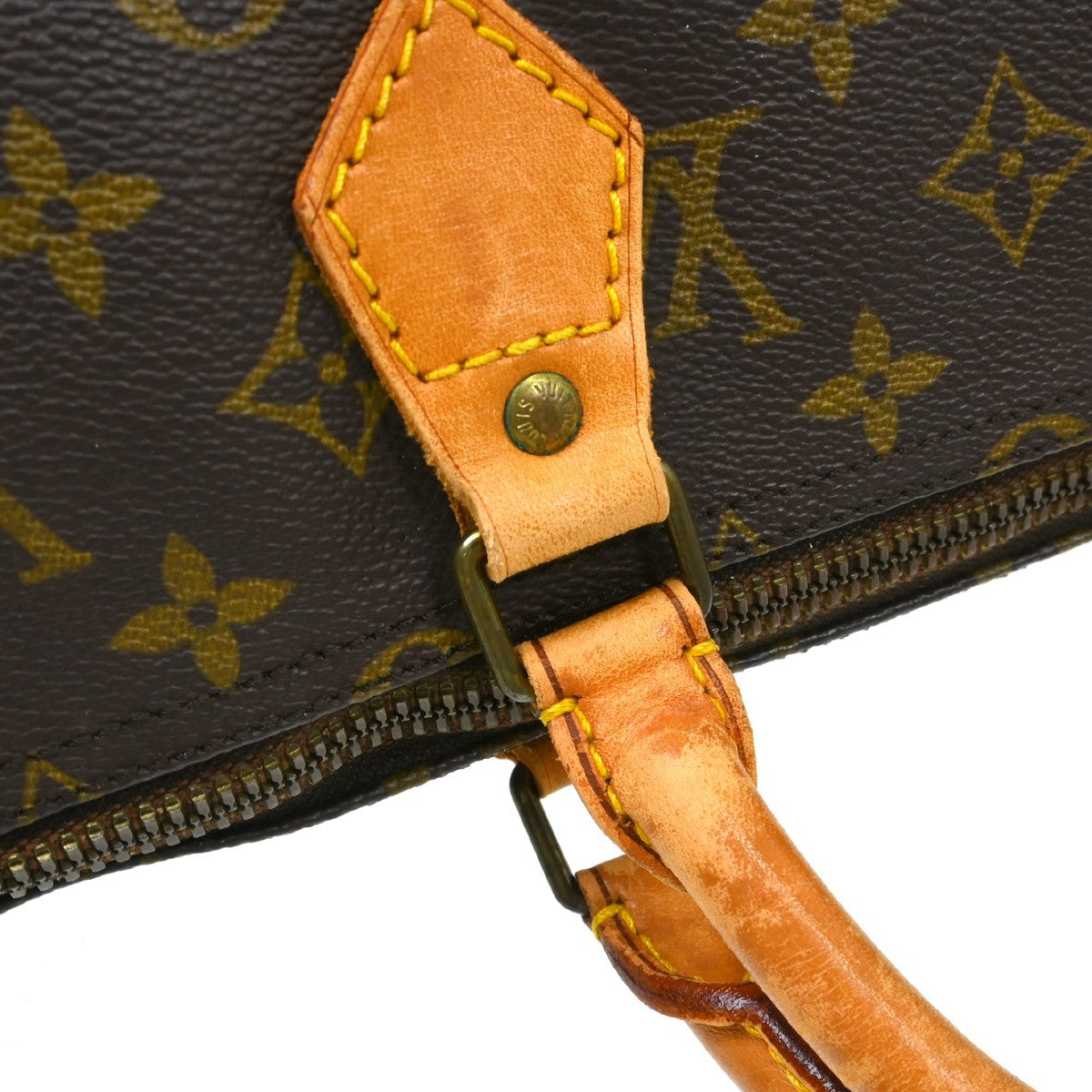 Louis Vuitton Speedy Handbag Monogram Canvas Brown Canvas Handbag (Pre-Owned)