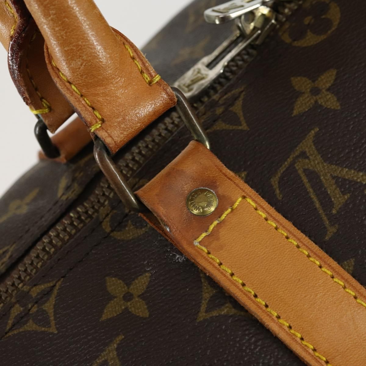 Louis Vuitton Keepall Bag Monogram Canvas Brown Canvas Travel Bag Bag (Pre-Owned)