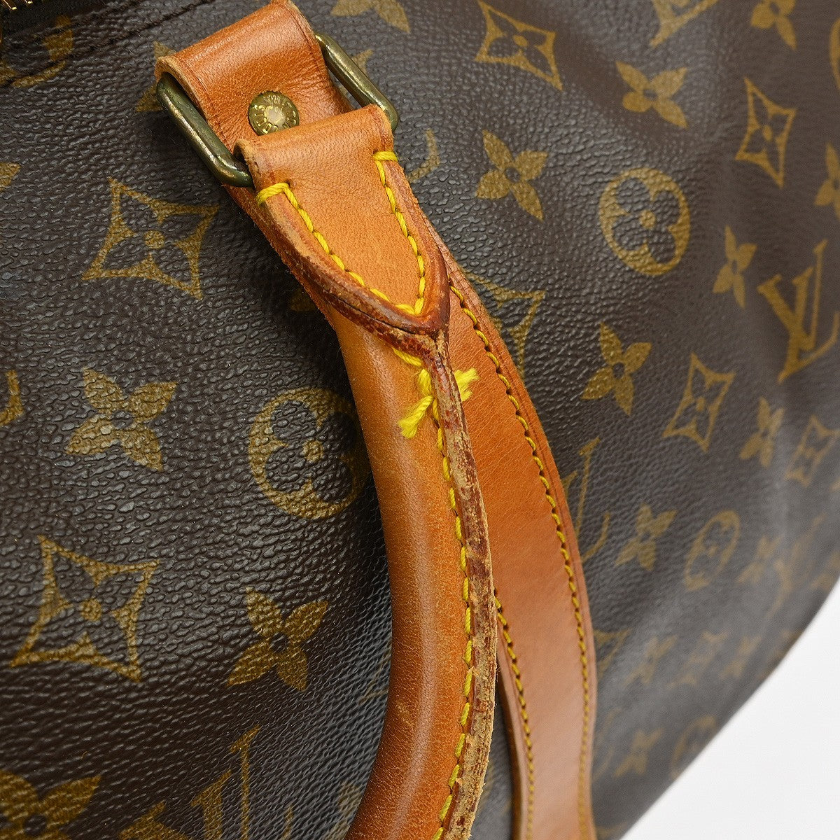 Louis Vuitton Keepall Bandouliere Bag Monogram Canvas Brown Canvas Travel Bag Bag (Pre-Owned)