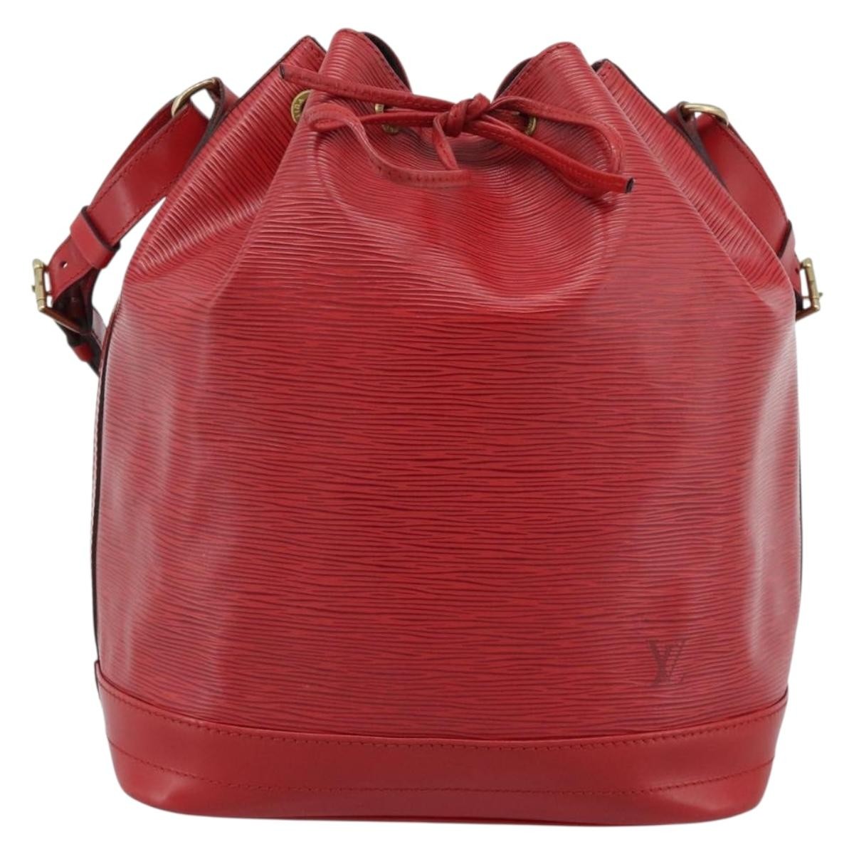 Louis Vuitton Petit Noe Nm Handbag Epi Leather Red Leather Shoulder Bag Bag (Pre-Owned)
