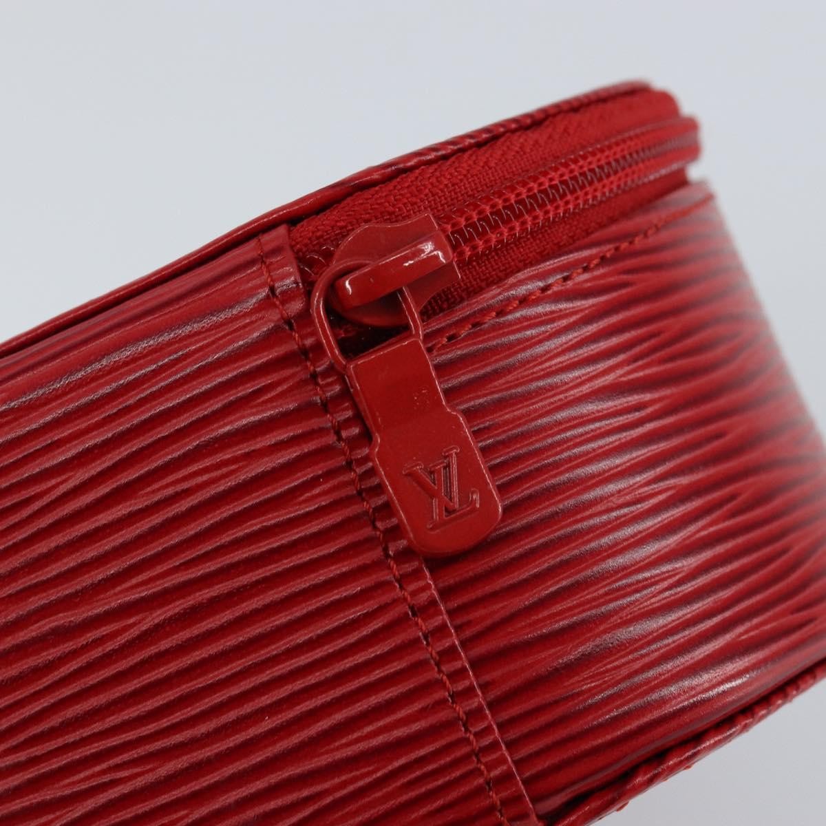Louis Vuitton Ecrin Bijoux Pouch Epi Leather Red Leather Jewelry Set Jewelry (Pre-Owned)