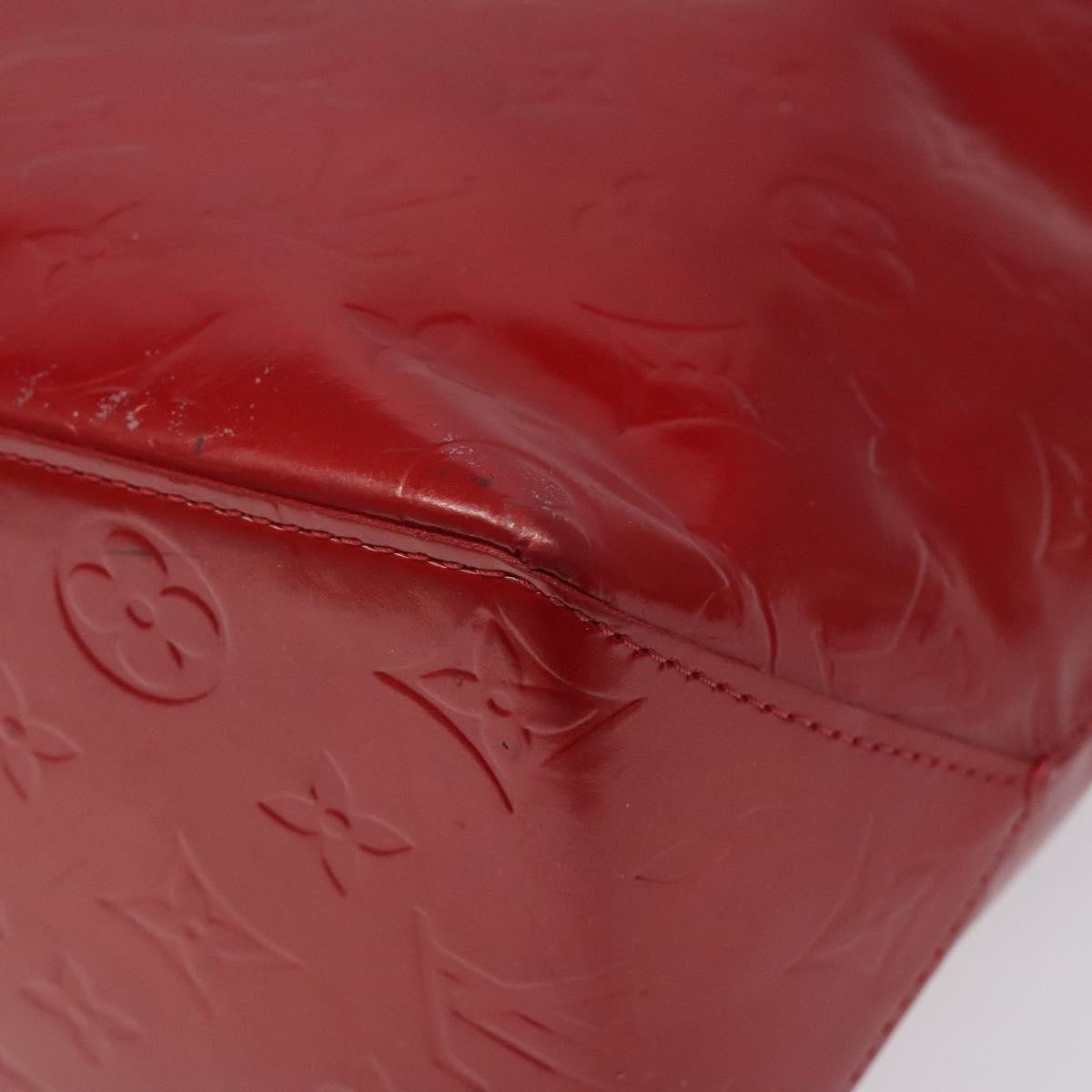 Louis Vuitton Reade Handbag Monogram Vernis Red Patent_Leather Handbag (Pre-Owned)