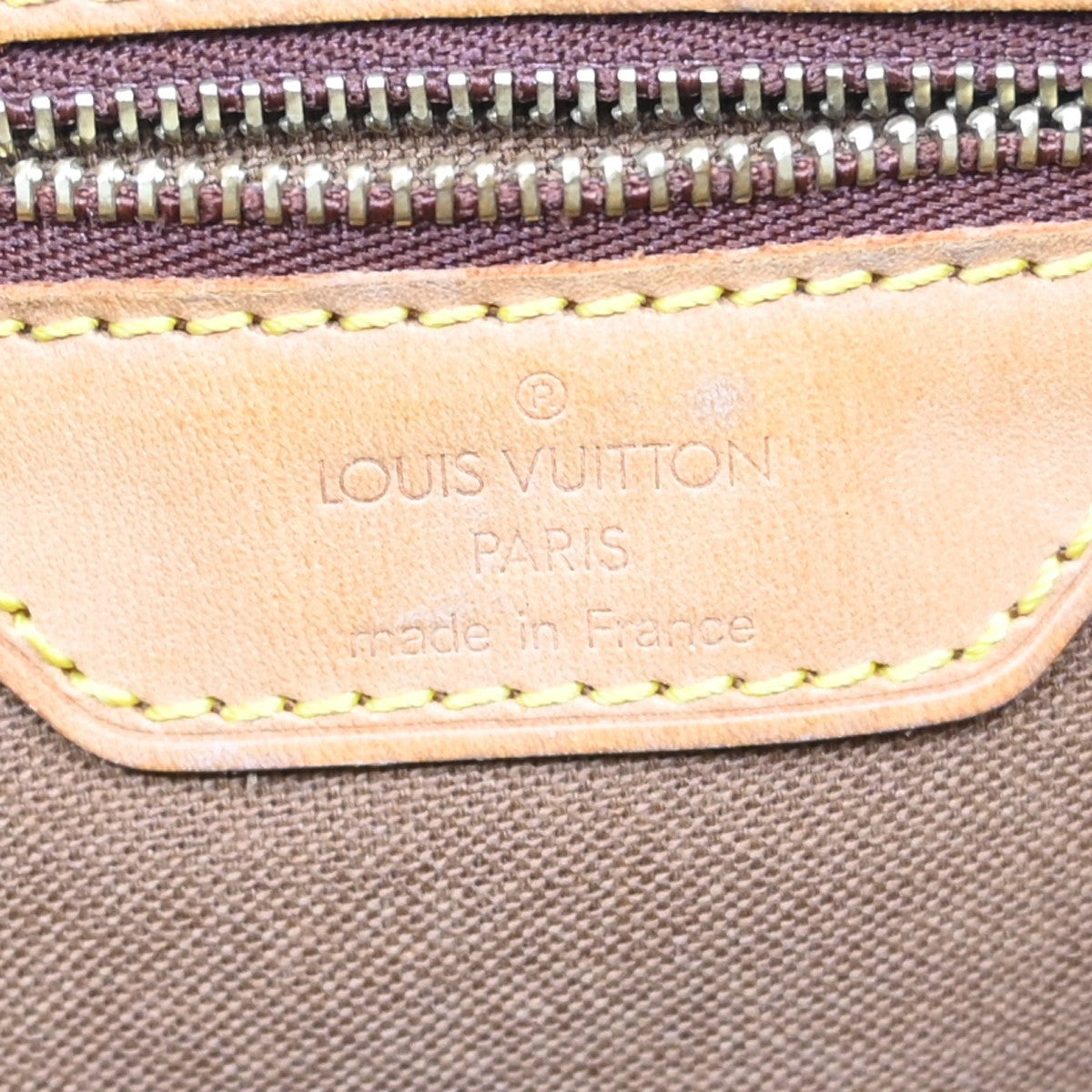 Louis Vuitton Cabas Mezzo Monogram Canvas Brown Canvas Tote Bag Bag (Pre-Owned)
