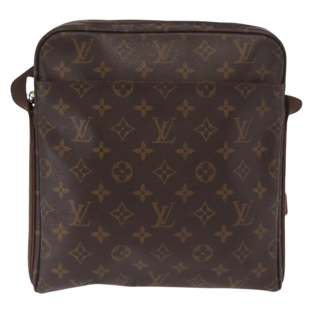 Louis Vuitton Trotteur Beaubourg Handbag Monogram Canvas Brown Canvas Shoulder Bag Bag (Pre-Owned)