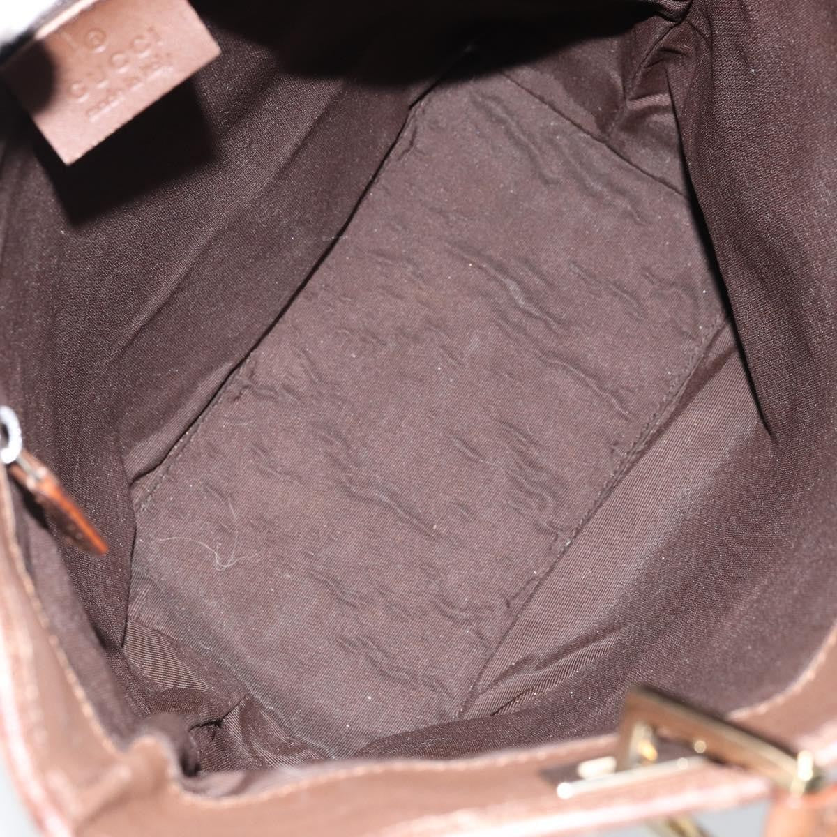 Gucci Vintage Bucket Shopping Tote Gg Canvas Brown Canvas Tote Bag Bag (Pre-Owned)
