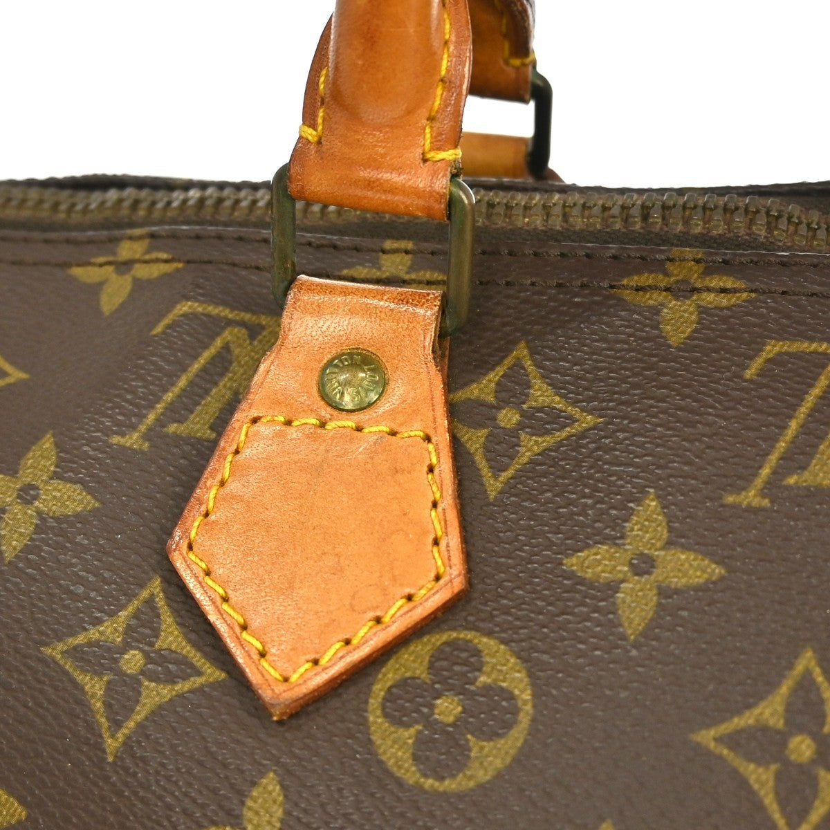 Louis Vuitton Speedy Handbag Monogram Canvas Brown Canvas Handbag (Pre-Owned)