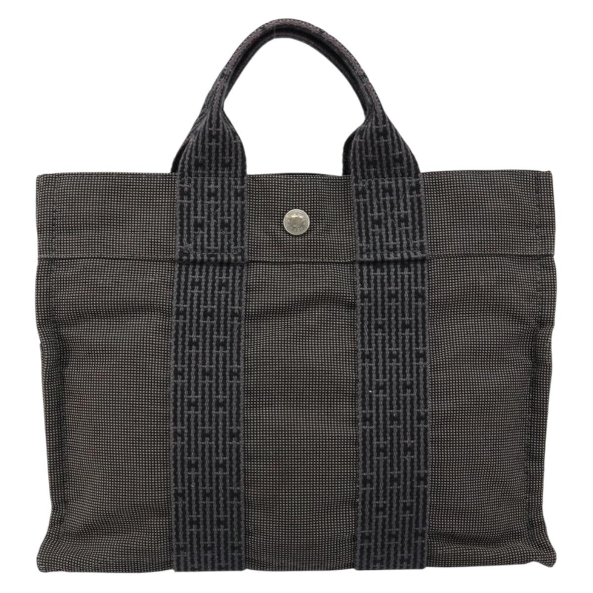 Hermes Fourre-Tout Herline Fourre-Tout Herline Gray Canvas Tote Bag Bag (Pre-Owned)