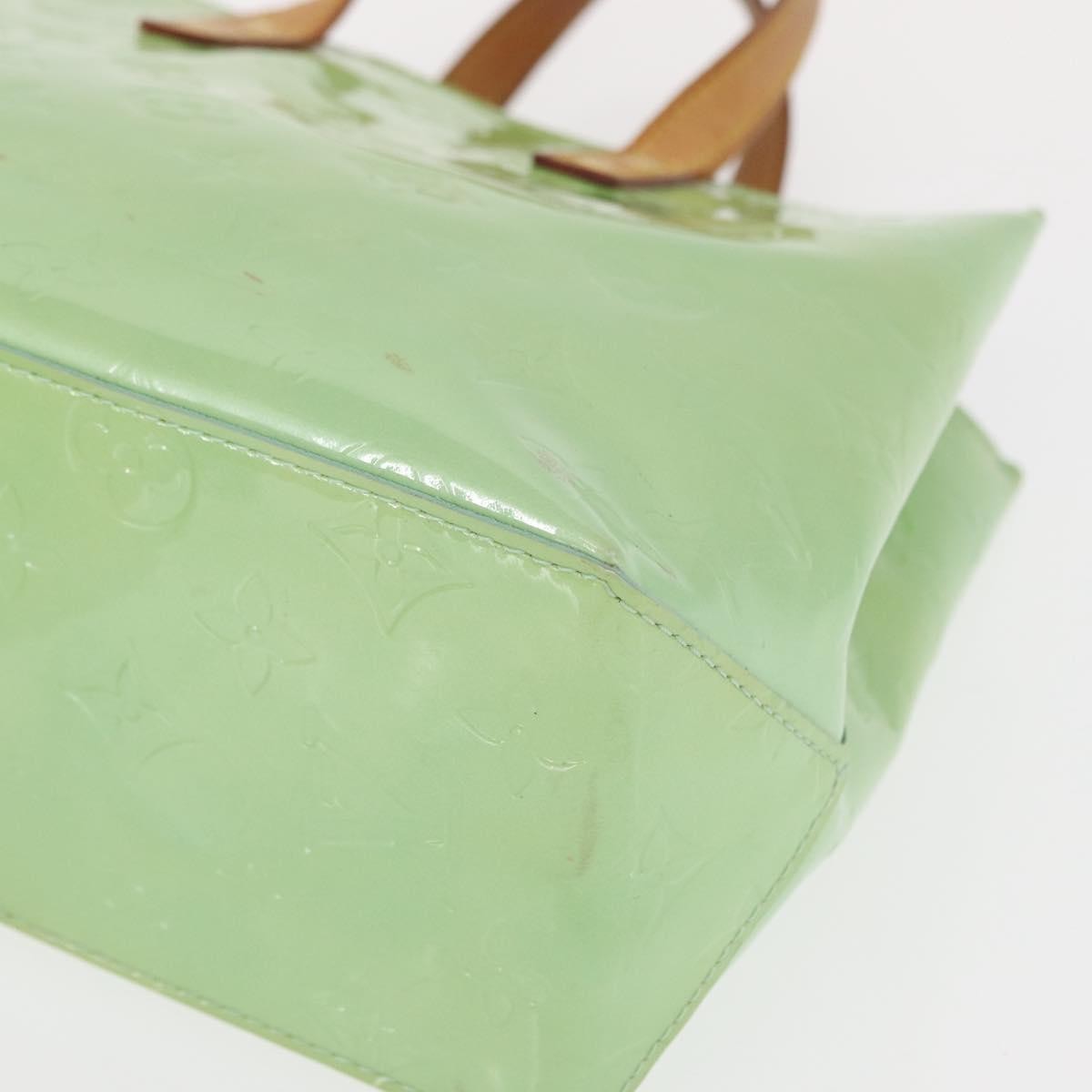 Louis Vuitton Reade Handbag Monogram Vernis Green Patent_Leather Tote Bag Bag (Pre-Owned)