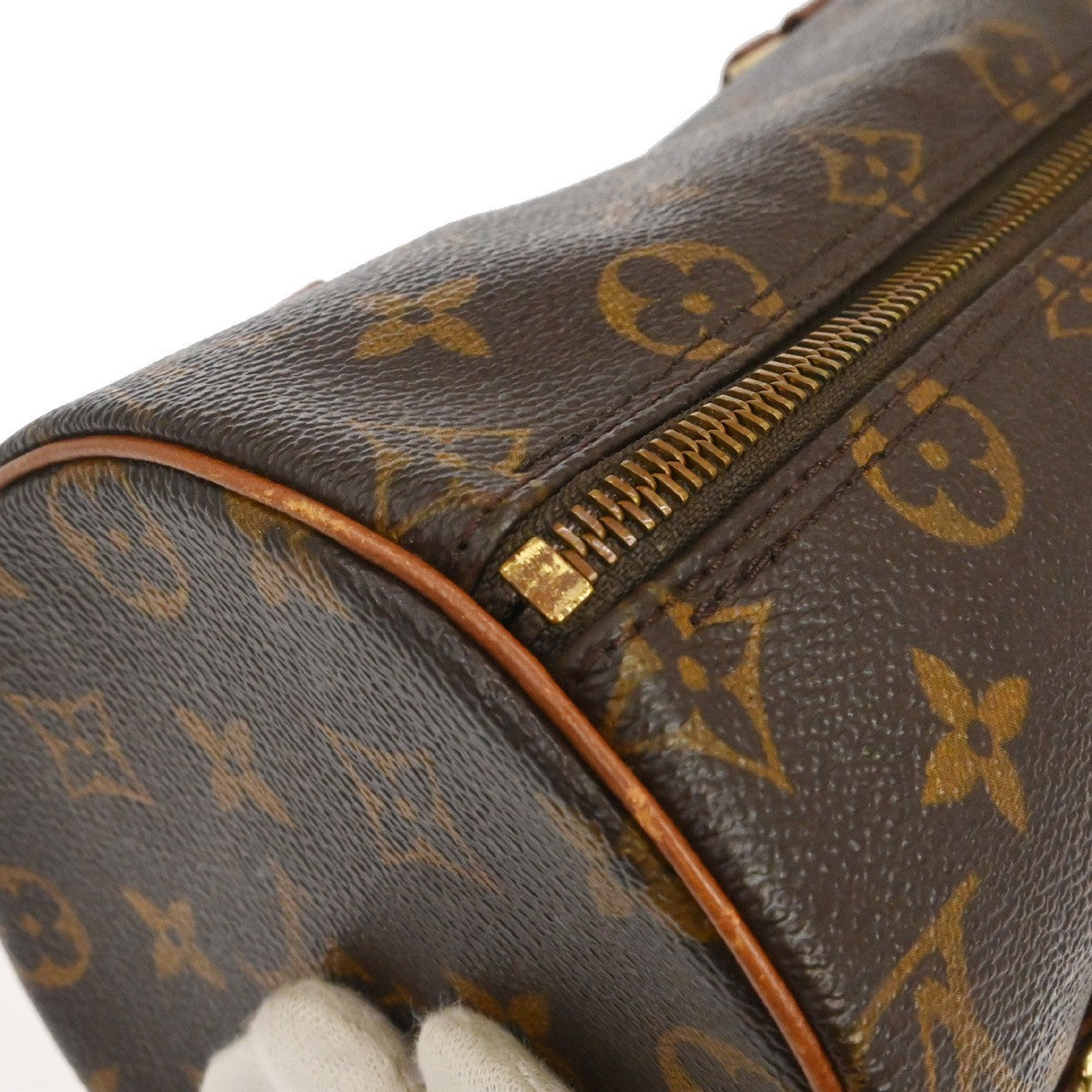 Louis Vuitton Papillon Handbag Monogram Canvas Brown Canvas Handbag (Pre-Owned)