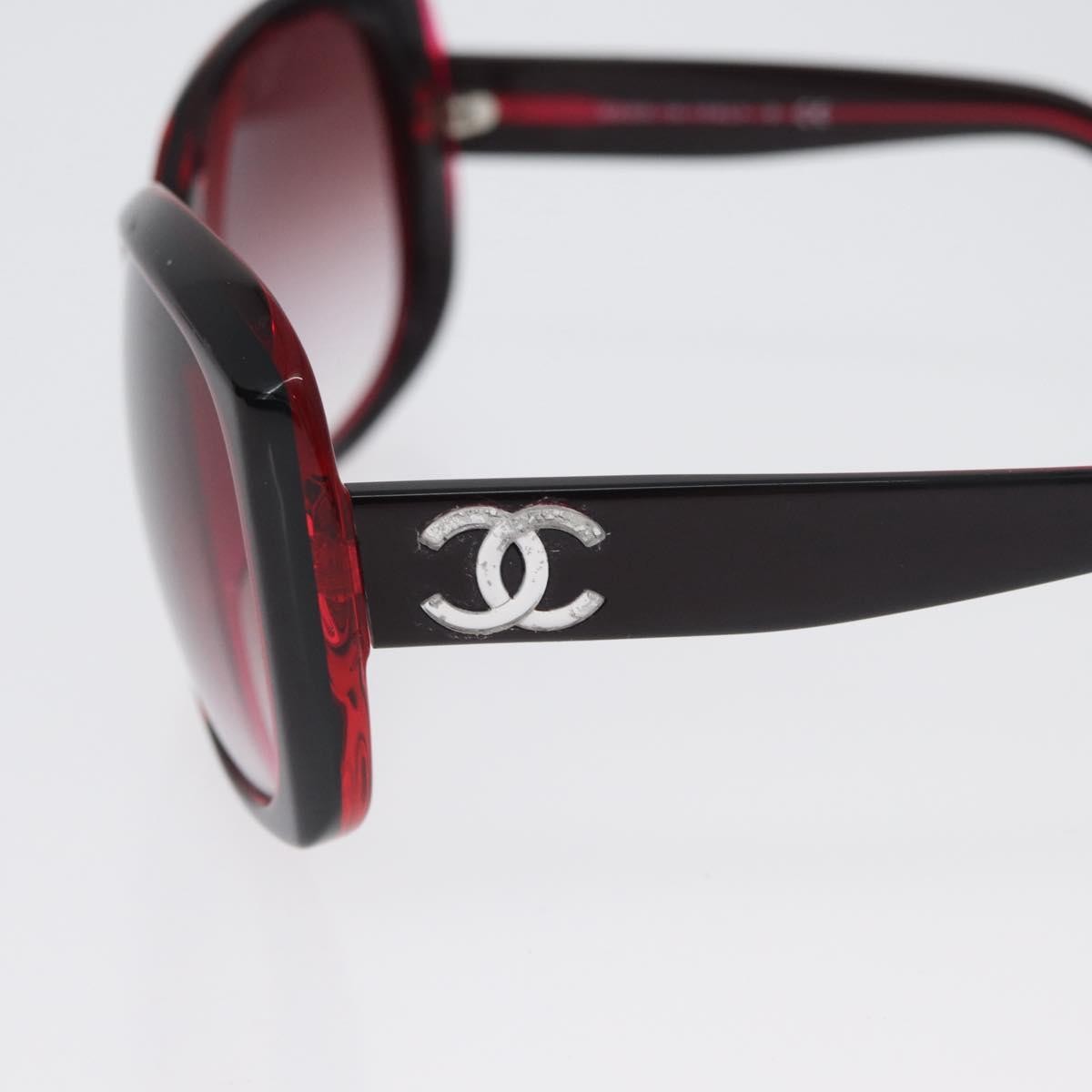 Chanel Logo Cc Sunglasses Plastic Red Plastic Sunglasse Accessory (Pre-Owned)