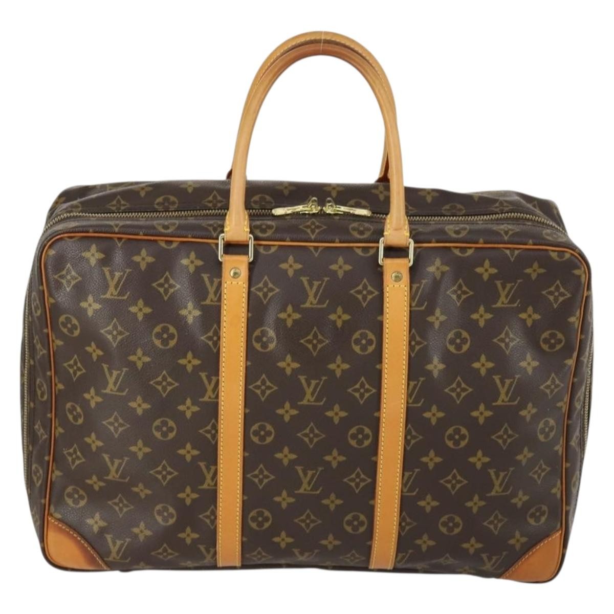 Louis Vuitton Sirius Handbag Monogram Canvas Brown Canvas Travel Bag Bag (Pre-Owned)
