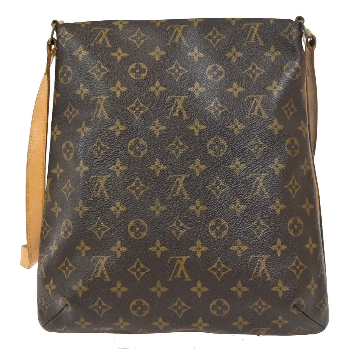 Louis Vuitton Musette Salsa Handbag Monogram Canvas Brown Canvas Shoulder Bag Bag (Pre-Owned)