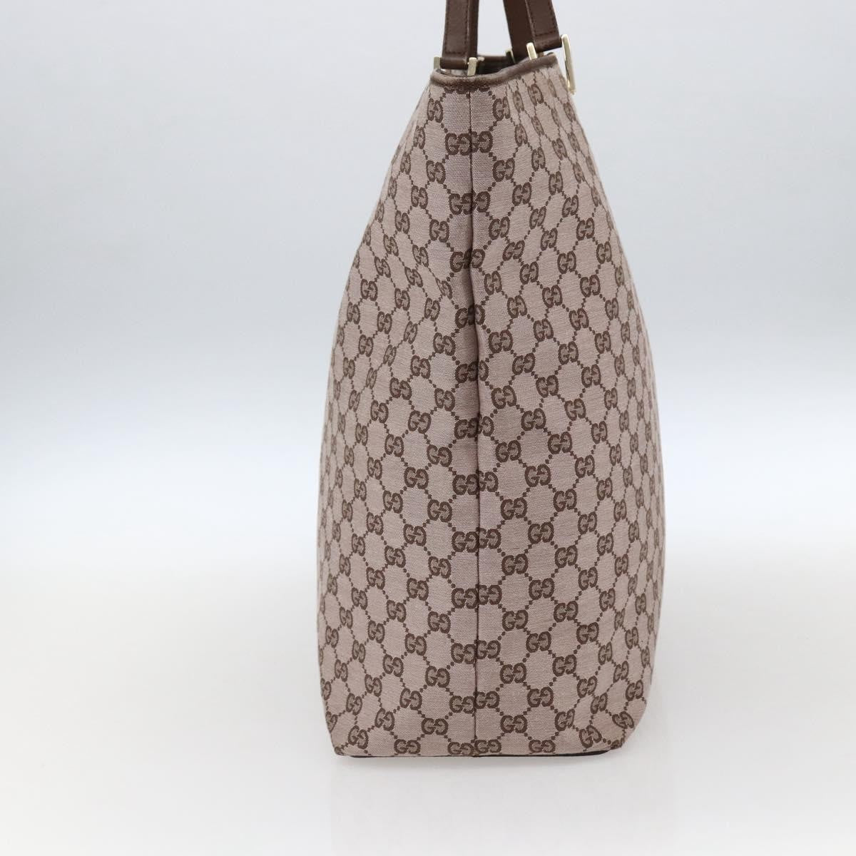 Gucci Vintage Bucket Shopping Tote Gg Canvas Pink Canvas Tote Bag Bag (Pre-Owned)