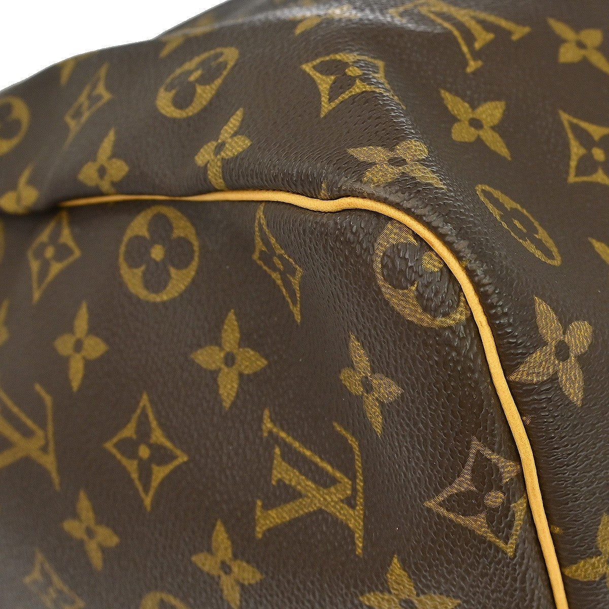 Louis Vuitton Keepall Bag Monogram Canvas Brown Canvas Travel Bag Bag (Pre-Owned)