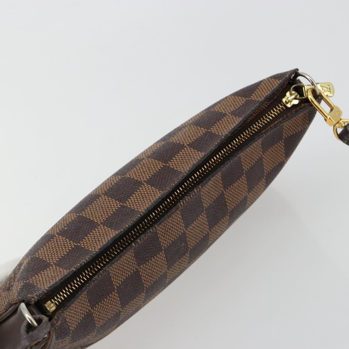 Louis Vuitton Navona Pochette Accessoires Damier Brown Canvas Clutche & Pouche Bag (Pre-Owned)