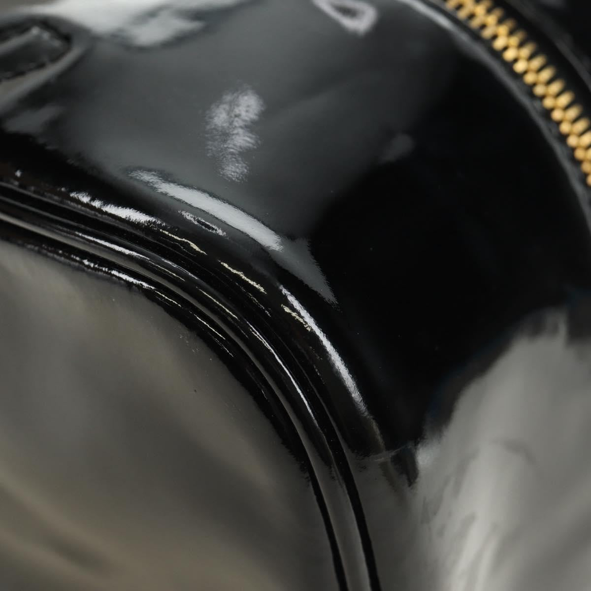 Chanel Vintage Timeless Cosmetic Case Patent Black Patent_Leather Clutche & Pouche Bag (Pre-Owned)