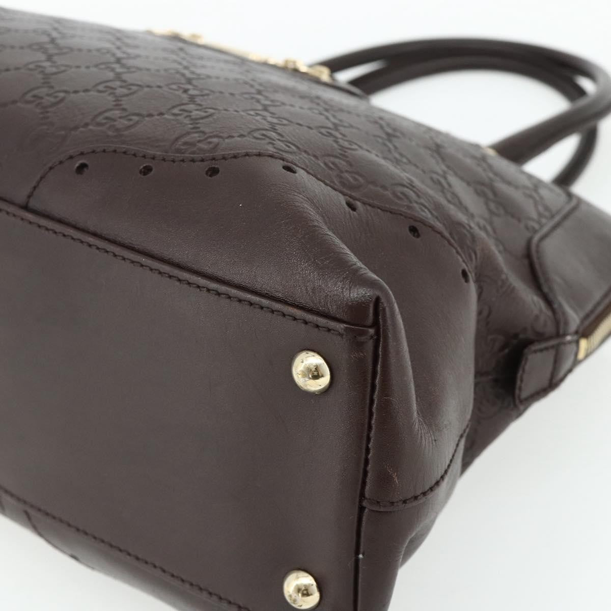 Gucci Guccissima Shoulder Bag Brown Canvas Handbag (Pre-Owned)