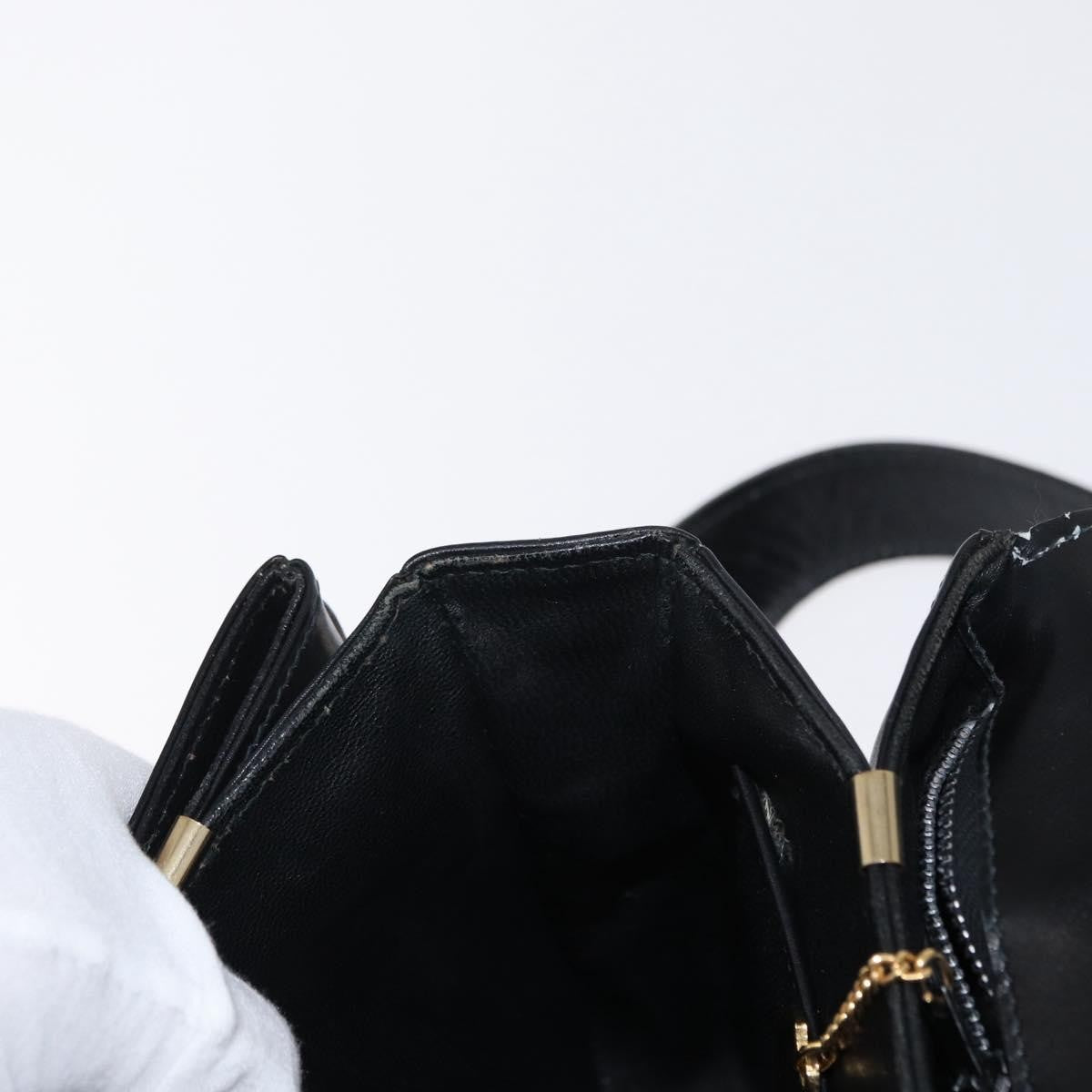Celine Horse Carriage Shoulder Bag Leather Black Leather Shoulder Bag Bag (Pre-Owned)