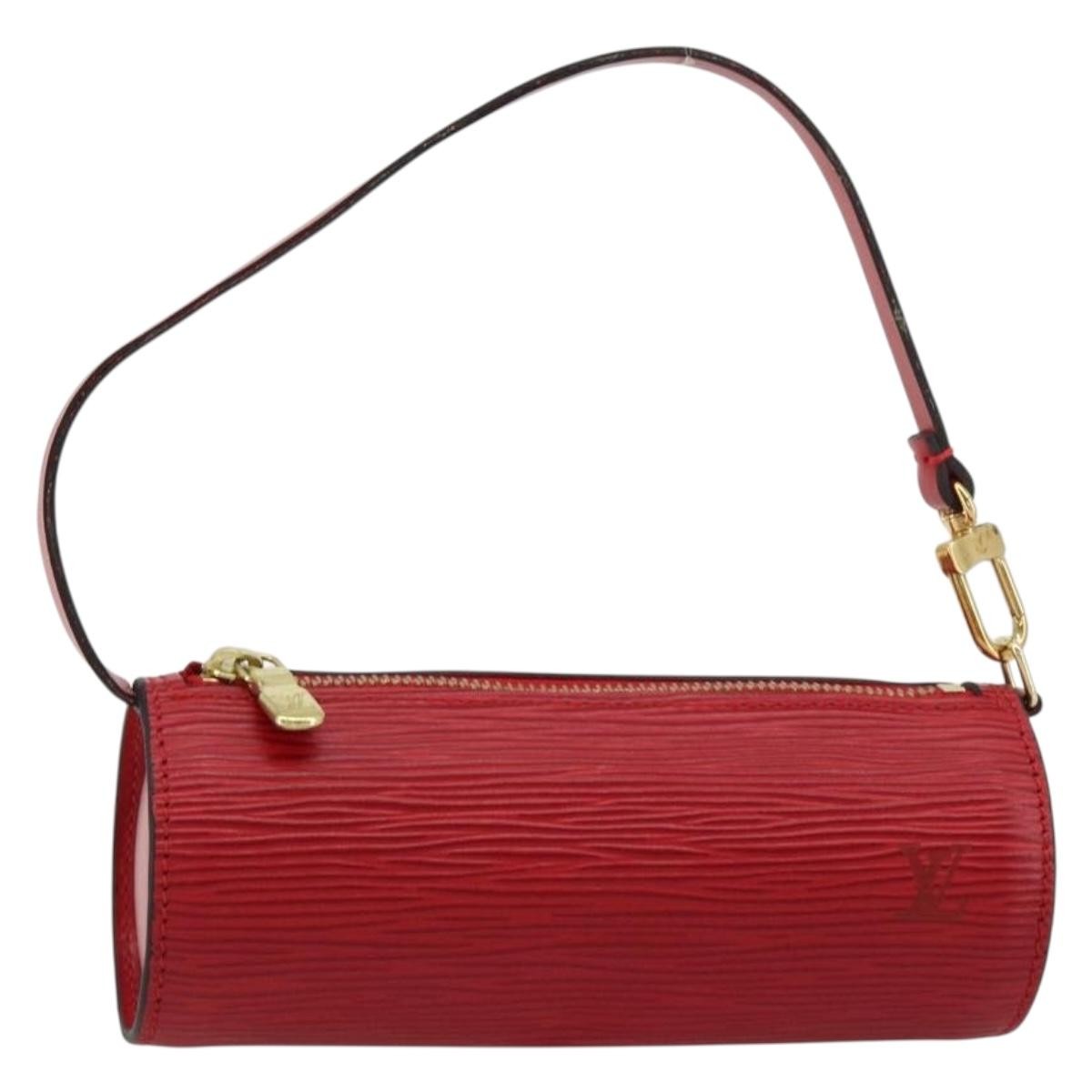 Louis Vuitton Soufflot Pochette Epi Leather Red Leather Clutche & Pouche Bag (Pre-Owned)
