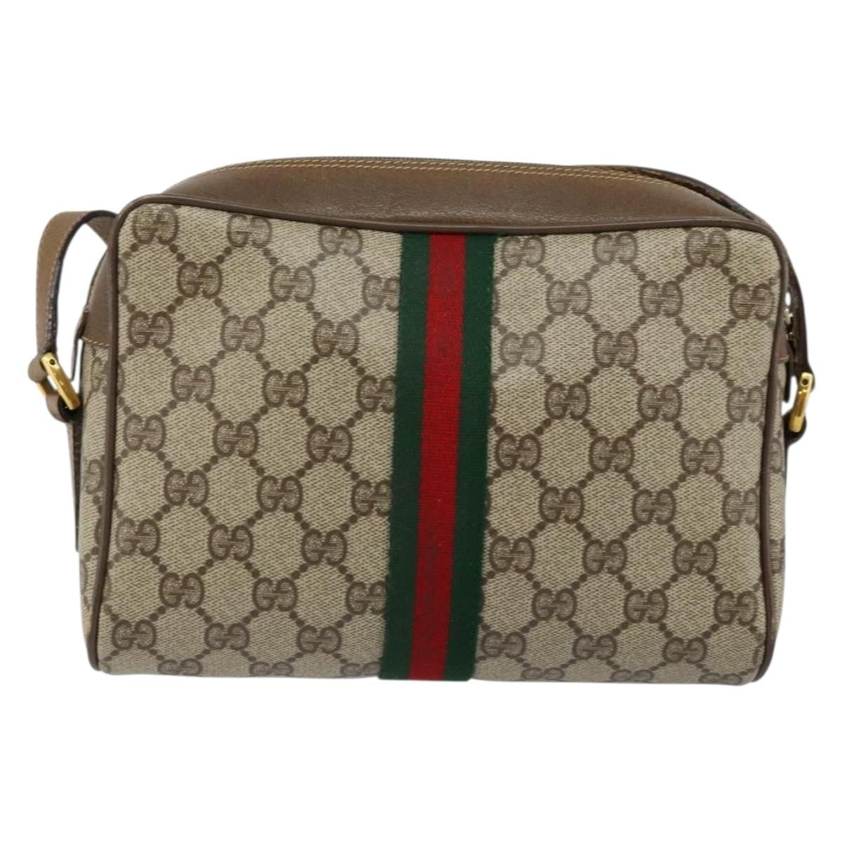 Gucci Ophidia Shoulder Bag Gg Coated Canvas Beige Canvas Shoulder Bag Bag (Pre-Owned)