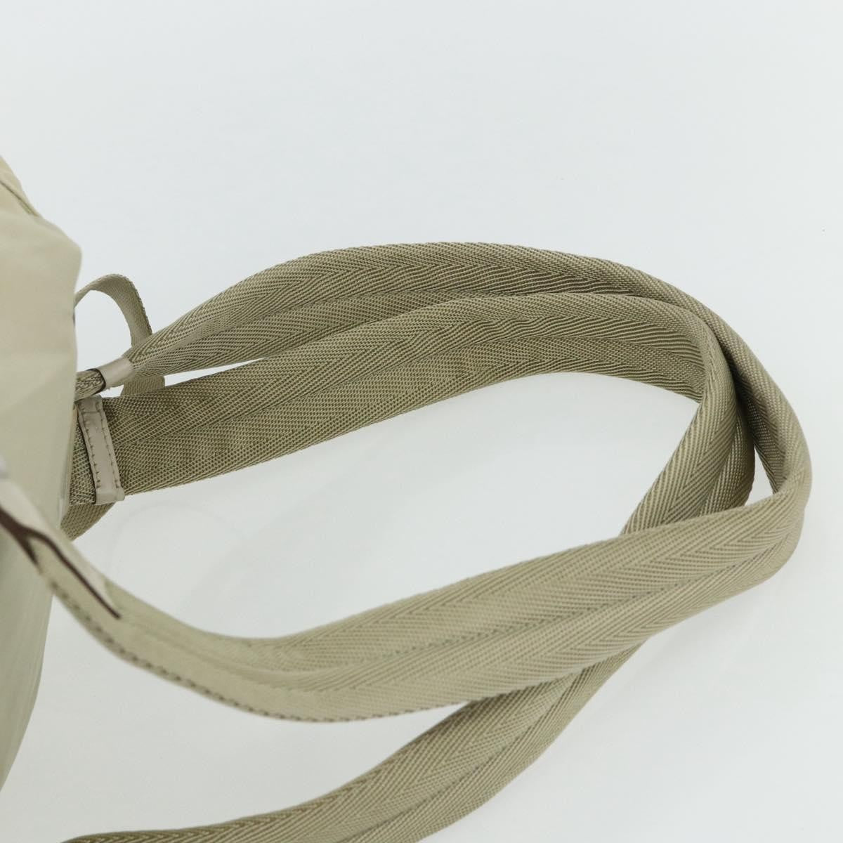 Prada Sac À Dos Re-Nylon Nylon Beige Nylon Backpack Bag (Pre-Owned)