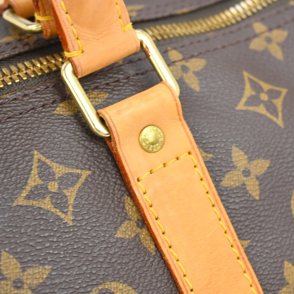 Louis Vuitton Keepall Bag Monogram Canvas Brown Canvas Travel Bag Bag (Pre-Owned)