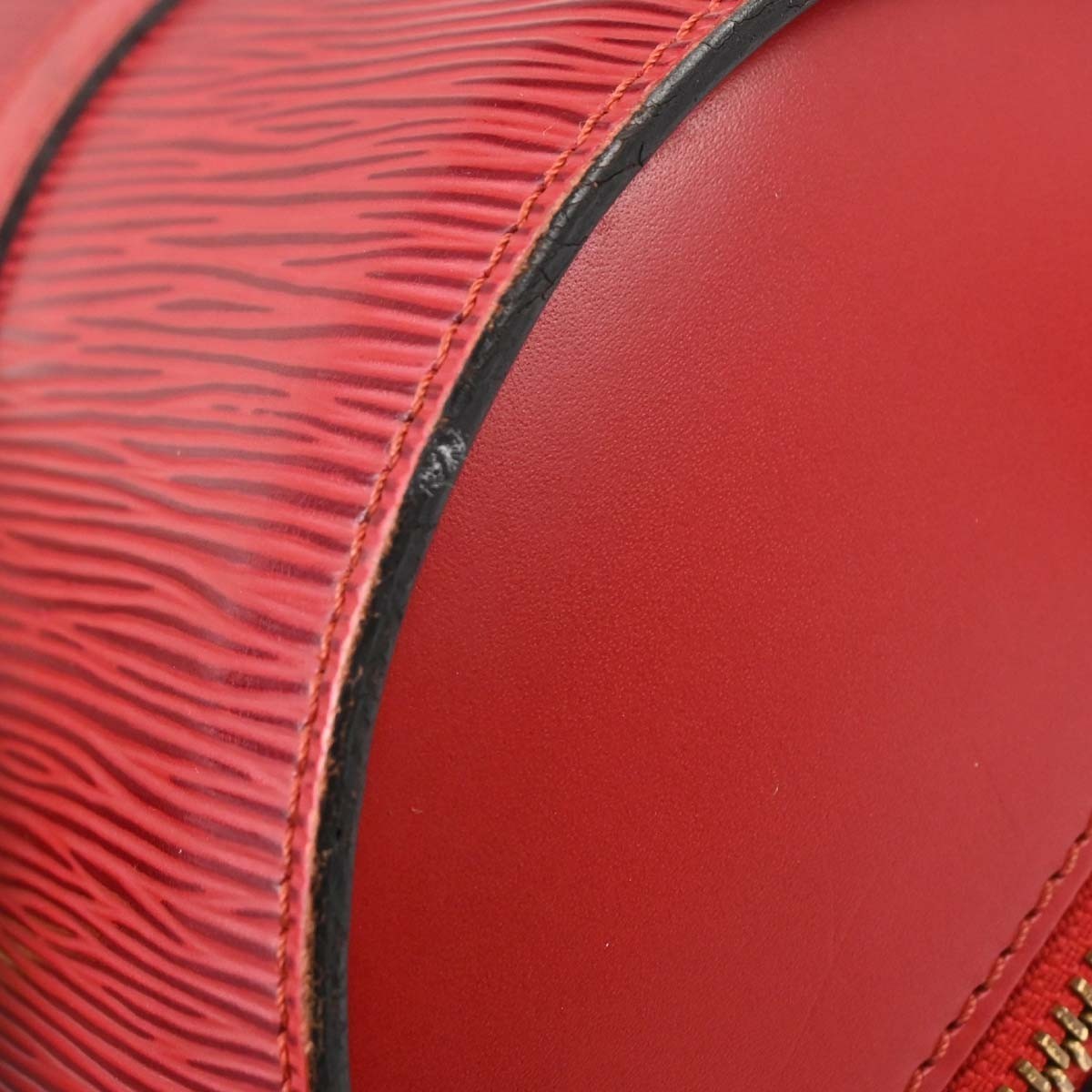 Louis Vuitton Soufflot Handbag Epi Leather Red Leather Handbag (Pre-Owned)