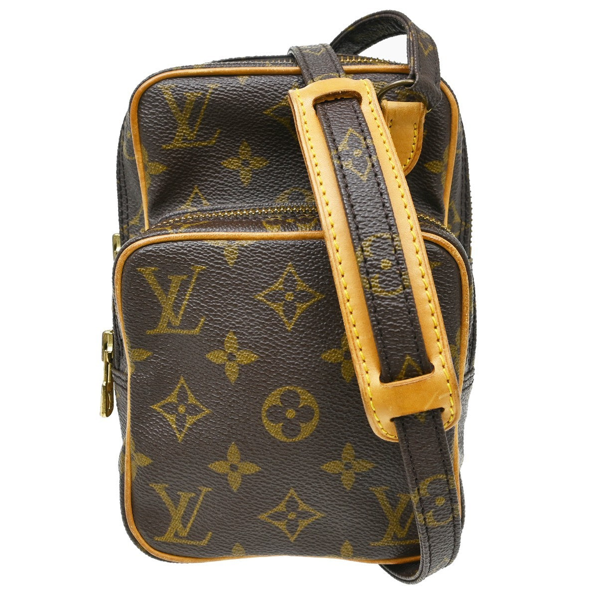 Louis Vuitton Amazone Bag Monogram Canvas Brown Canvas Shoulder Bag Bag (Pre-Owned)