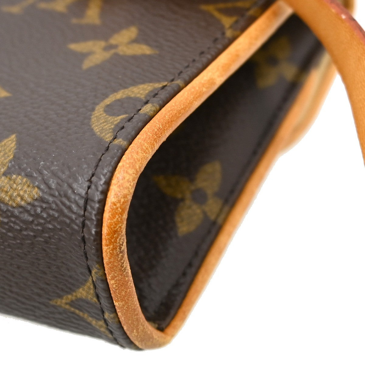Louis Vuitton Florentine Waist Bag Monogram Canvas Brown Canvas Clutche & Pouche Bag (Pre-Owned)