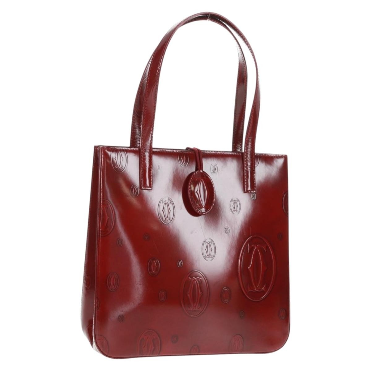 Cartier Happy Birthday Handbag Patent Leather Red Patent_Leather Handbag (Pre-Owned)