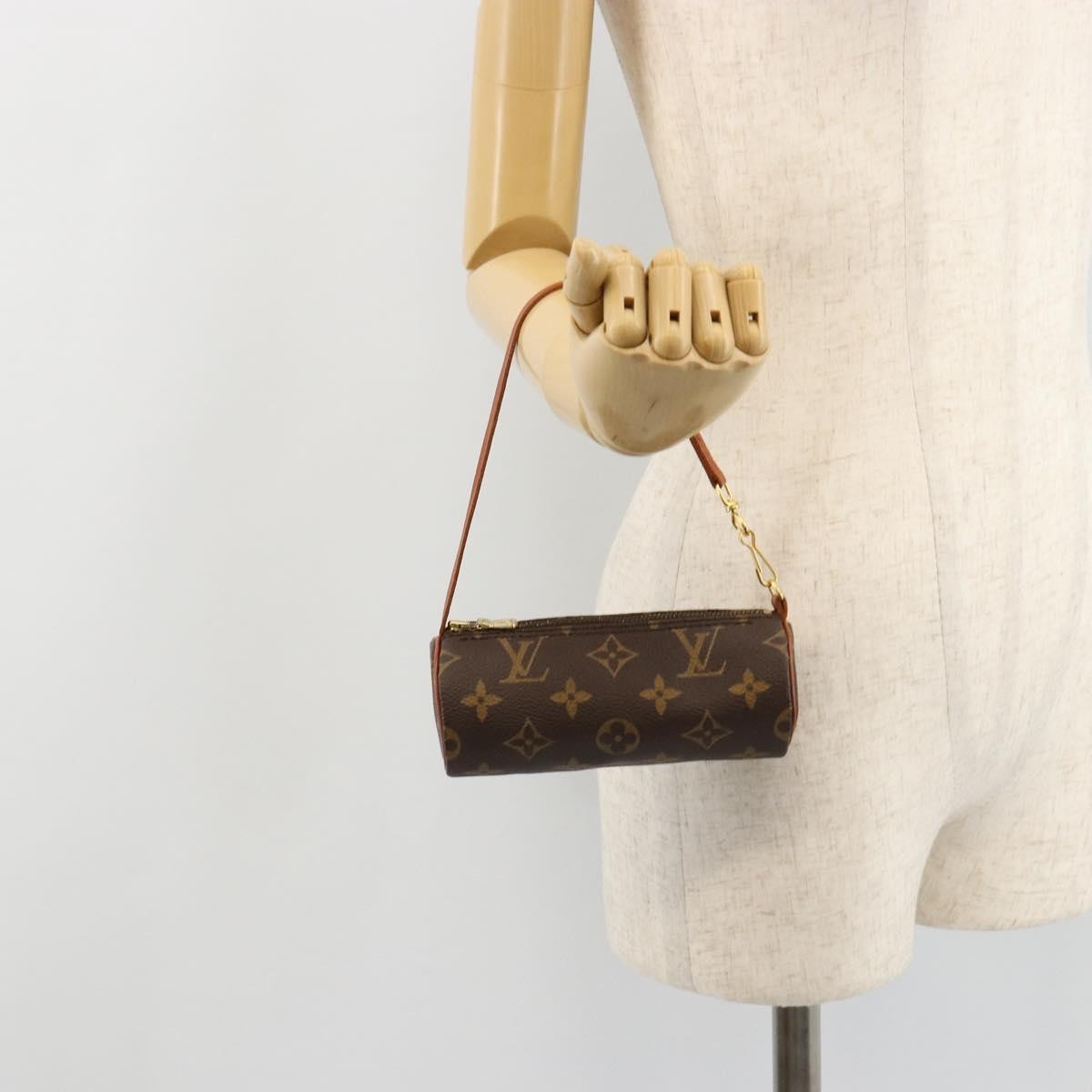 Louis Vuitton Papillon Pochette Monogram Canvas Brown Canvas Clutche & Pouche Bag (Pre-Owned)