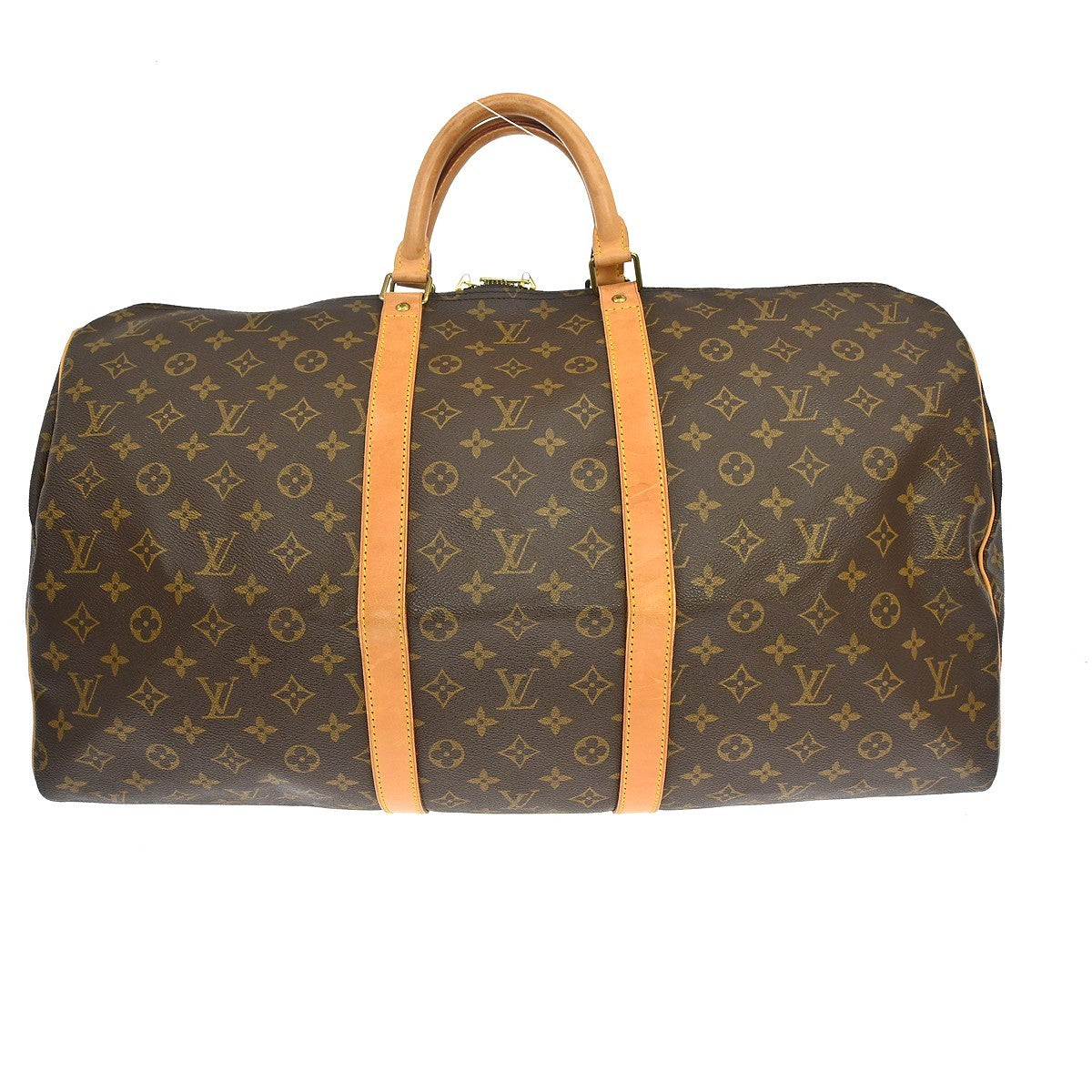 Louis Vuitton Keepall Bag Monogram Canvas Brown Canvas Travel Bag Bag (Pre-Owned)