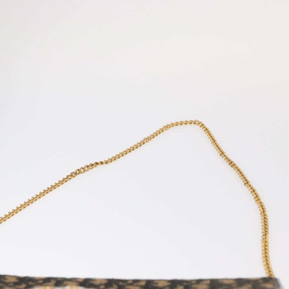 Christian Dior Vintage Cd Chain Flap Shoulder Bag Diorissimo Canvas Navy Canvas Shoulder Bag Bag (Pre-Owned)