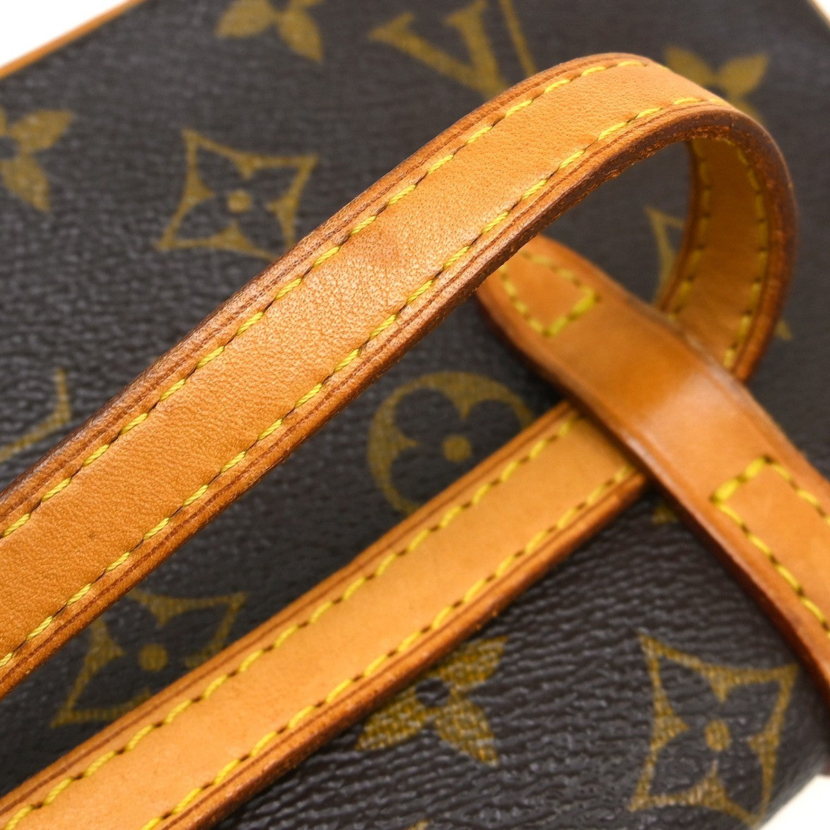 Louis Vuitton Ceinture Pochette Solo Belt Bag Monogram Canvas Brown Canvas Clutche & Pouche Bag (Pre-Owned)