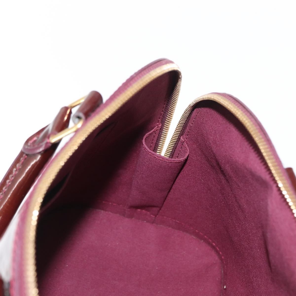 Louis Vuitton Alma Handbag Patent Leather Red Patent_Leather Handbag (Pre-Owned)