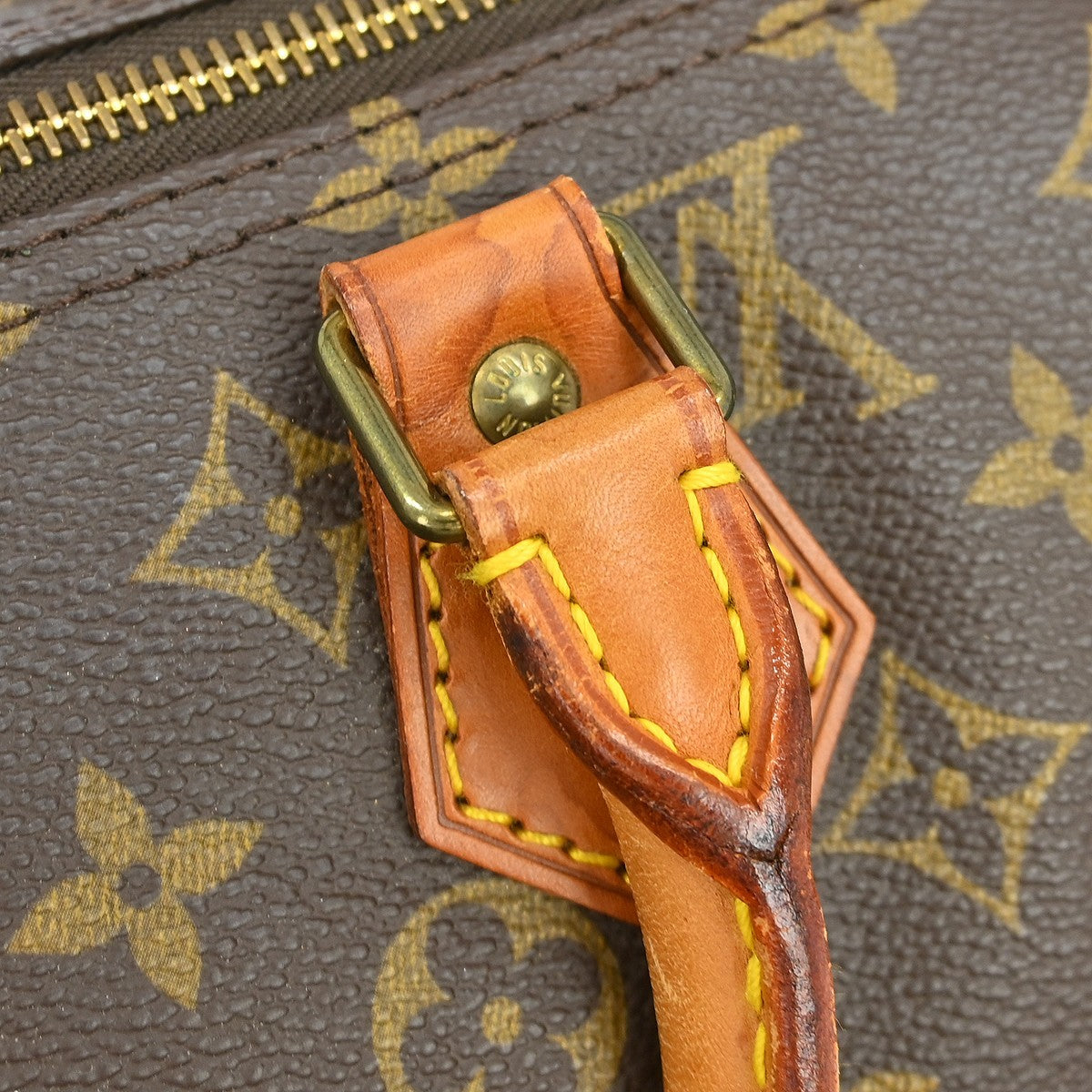 Louis Vuitton Speedy Handbag Monogram Canvas Brown Canvas Handbag (Pre-Owned)