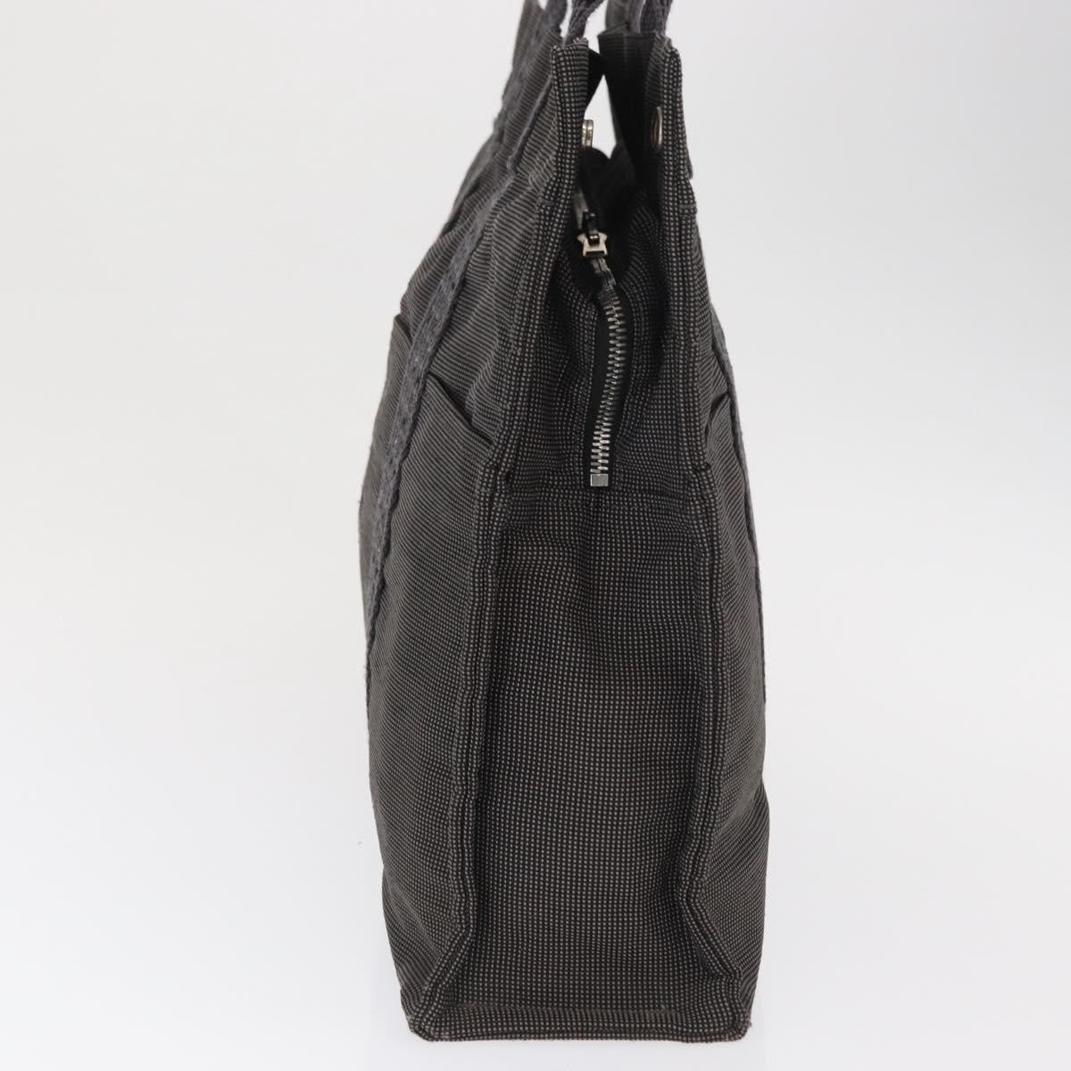 Hermes Fourre-Tout Herline Canvas Gray Canvas Tote Bag Bag (Pre-Owned)