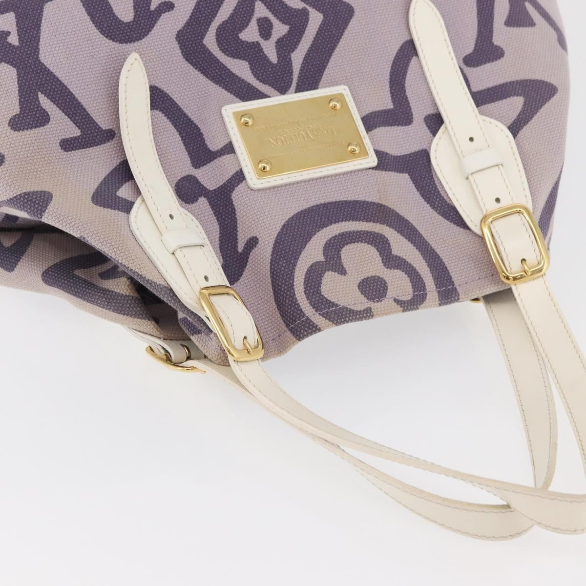 Louis Vuitton Tahitienne Cabas Canvas Purple Canvas Tote Bag Bag (Pre-Owned)