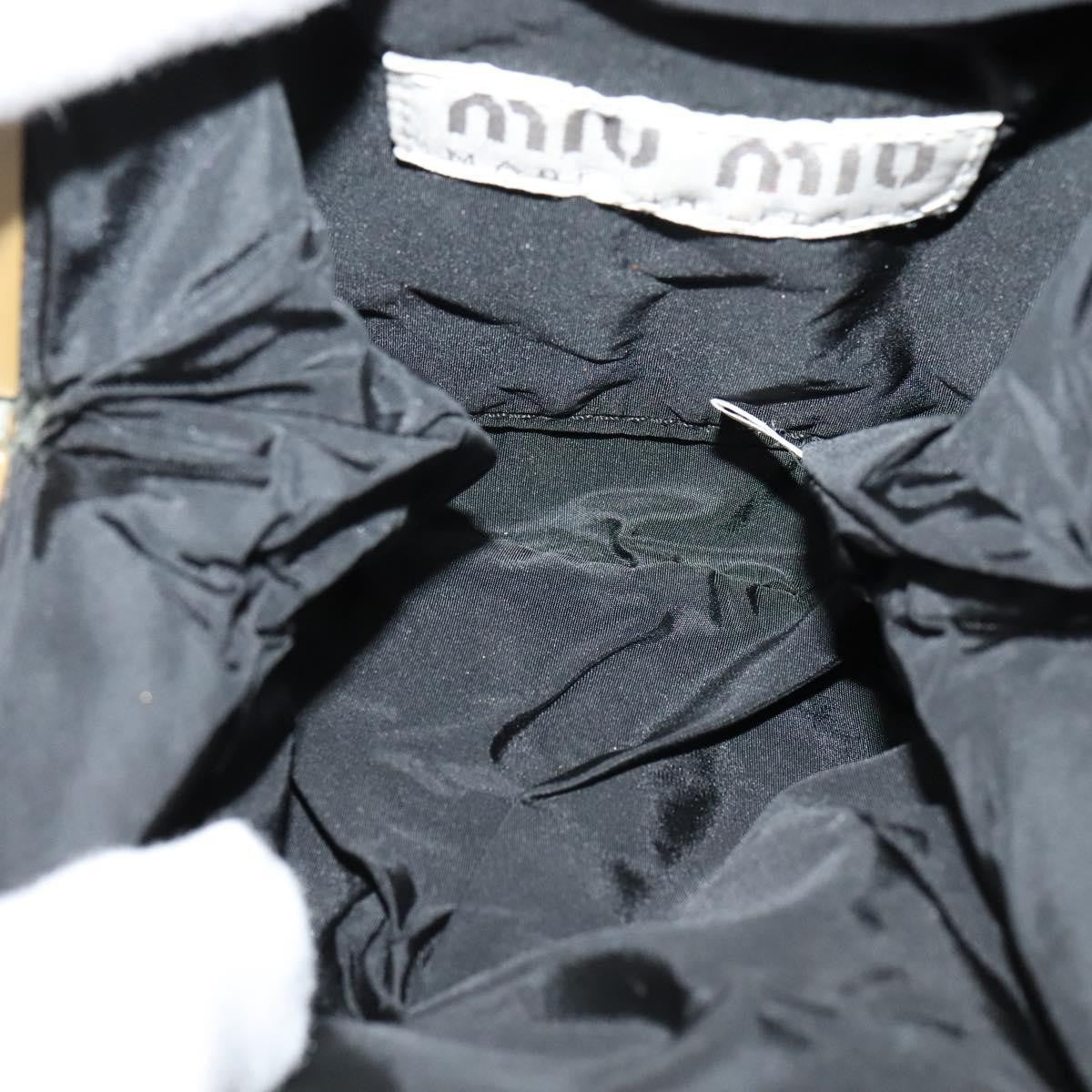 Miu Miu Kisslock Clutch Suede Black Suede Clutche & Pouche Bag (Pre-Owned)